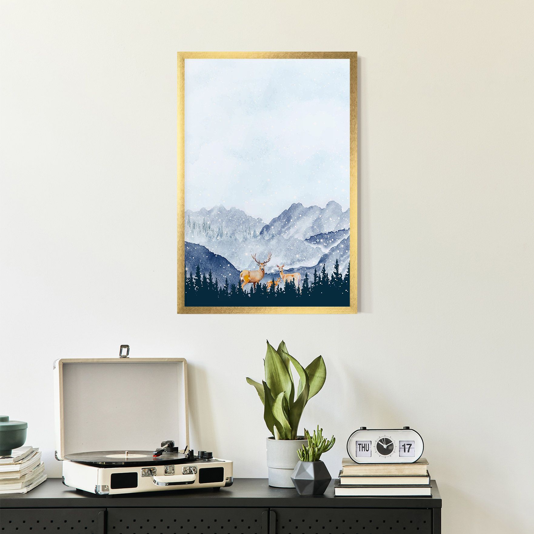 Winter Deers mockup 2