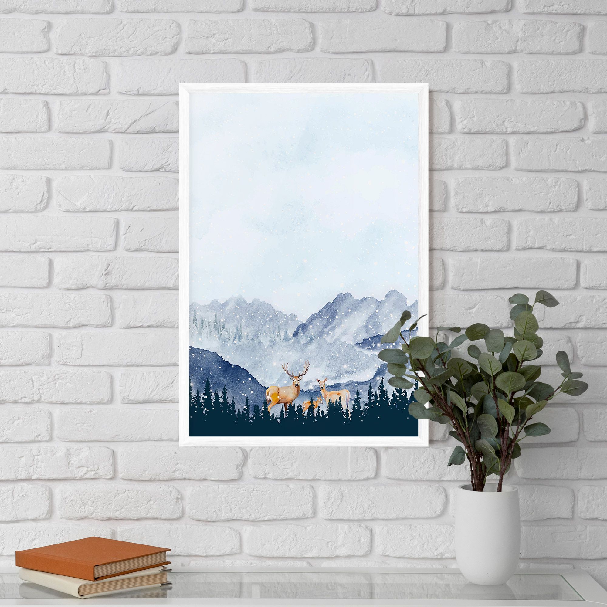 Winter Deers mockup 5