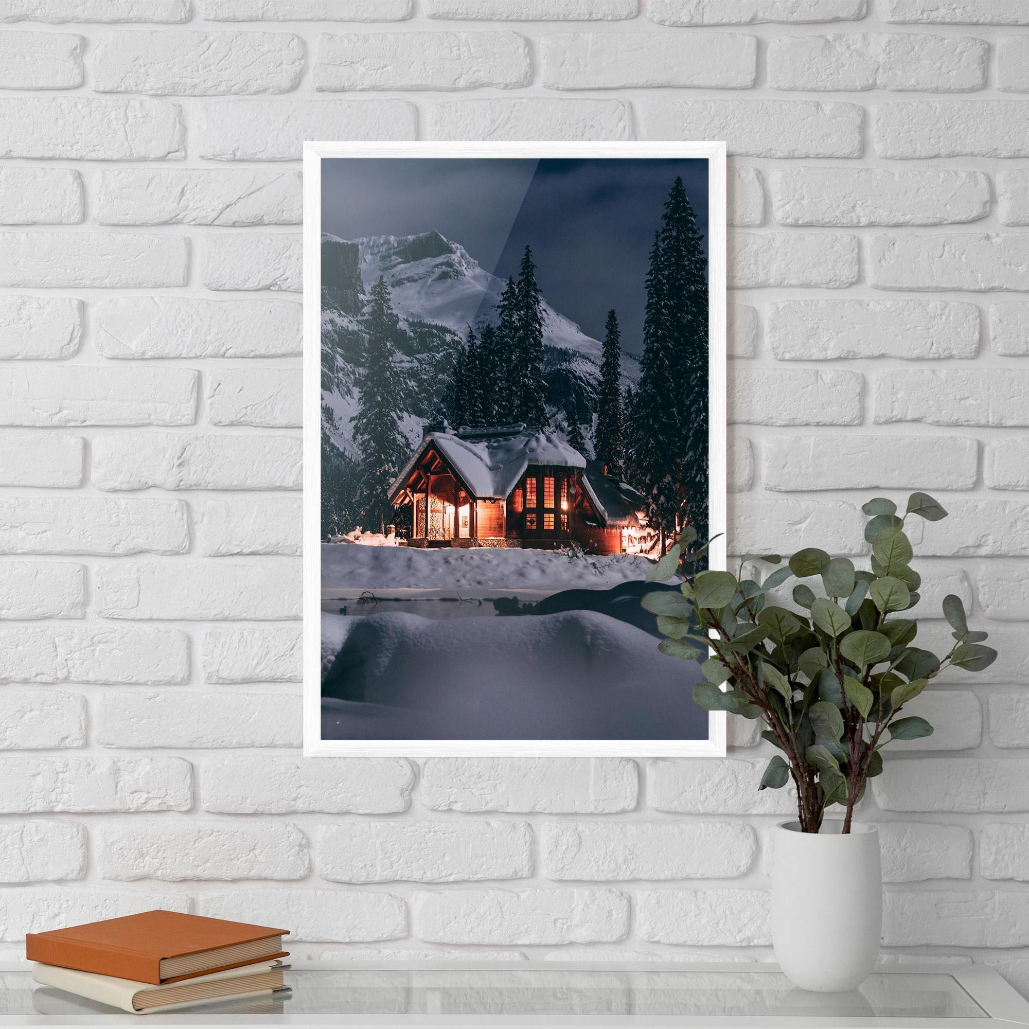 Poster Înrămat Winter House mockup 5