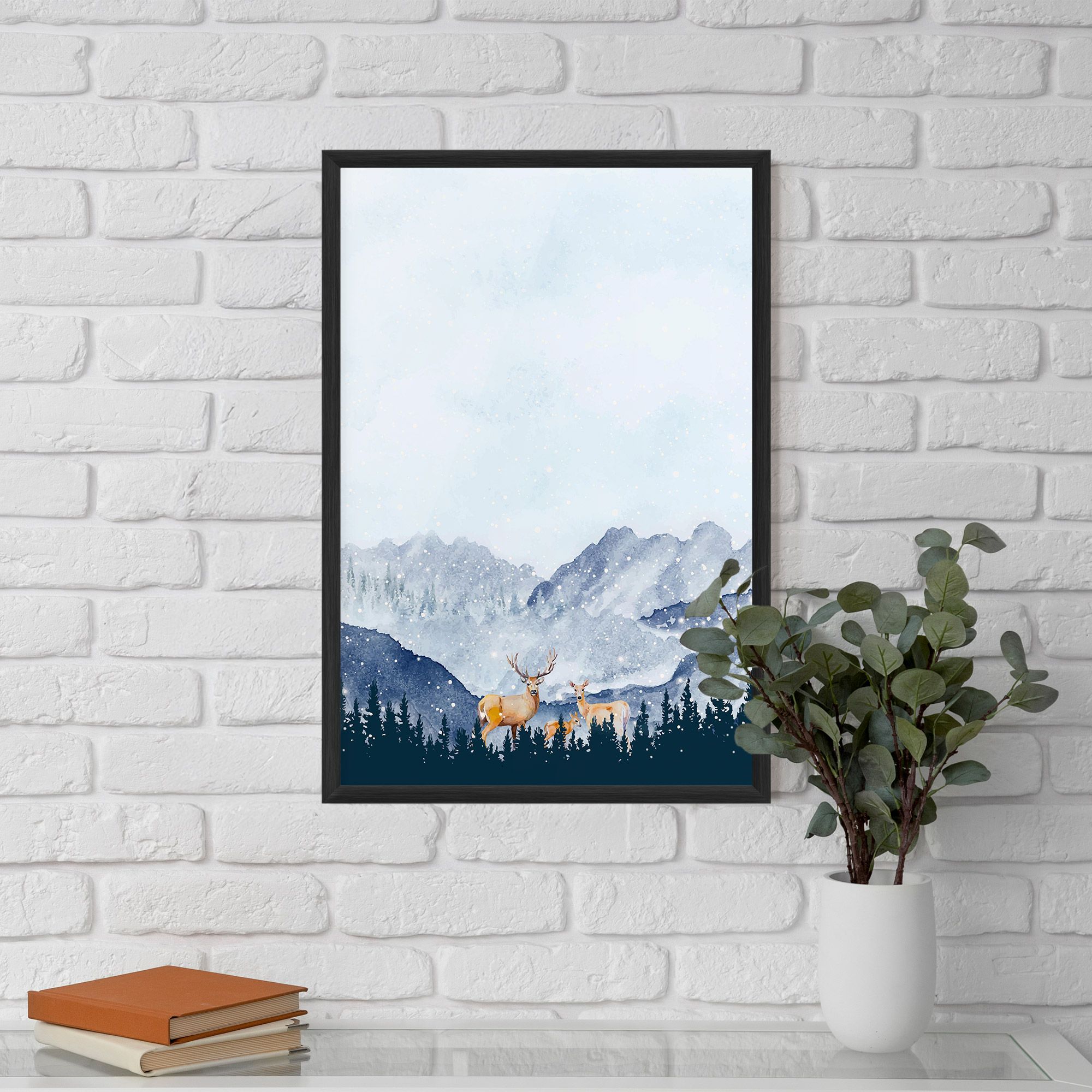 Winter Deers mockup 5