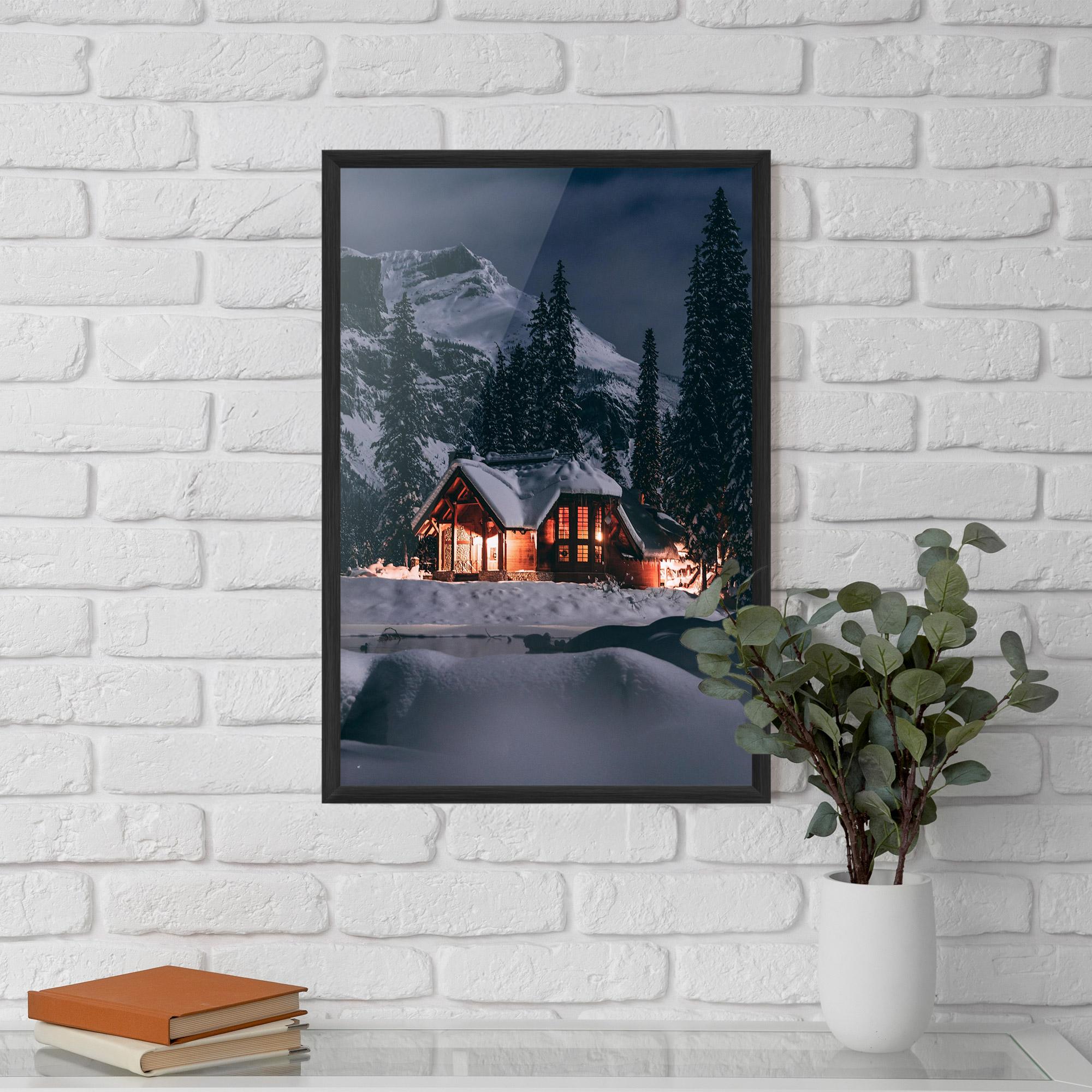 Poster Înrămat Winter House mockup 5