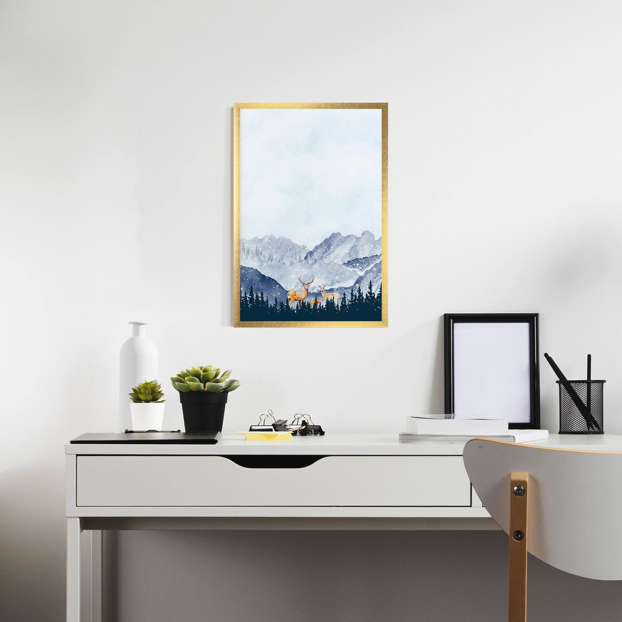 Winter Deers mockup 7