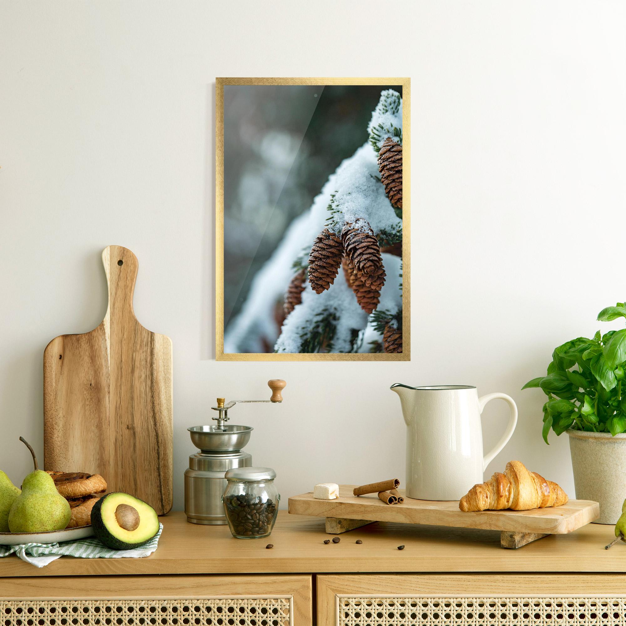 Poster Înrămat Pretty Snow Cones mockup 8