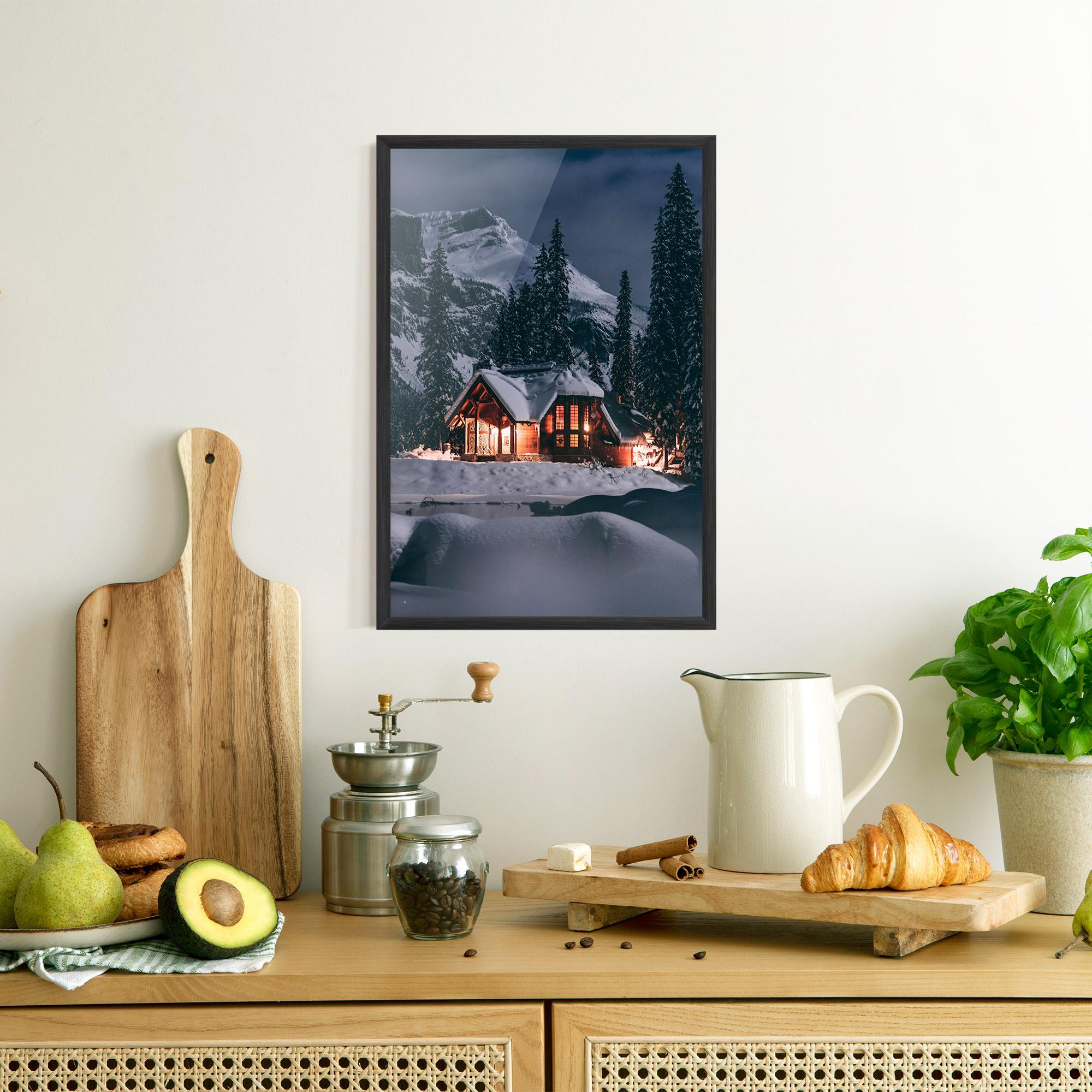 Poster Înrămat Winter House mockup 8