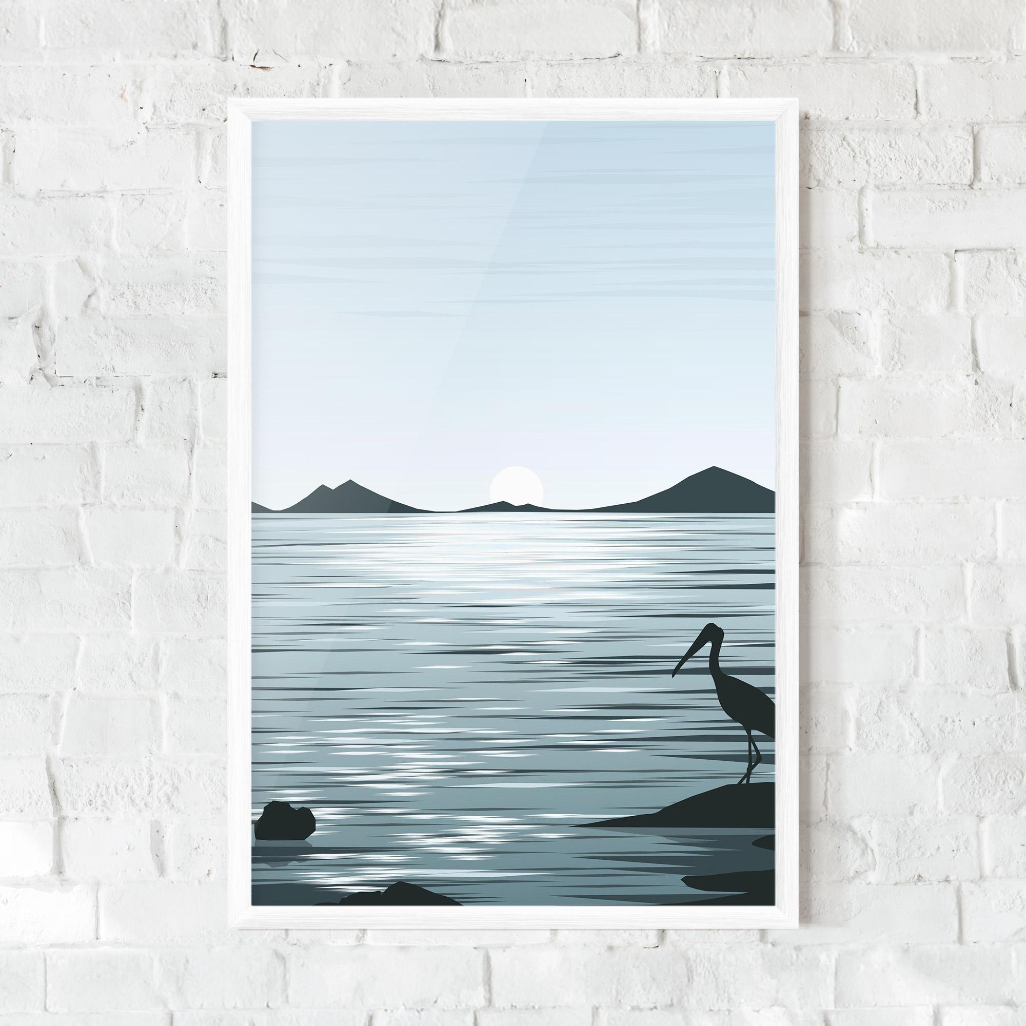 Poster Înrămat Sparkling_lake_view mockup 0