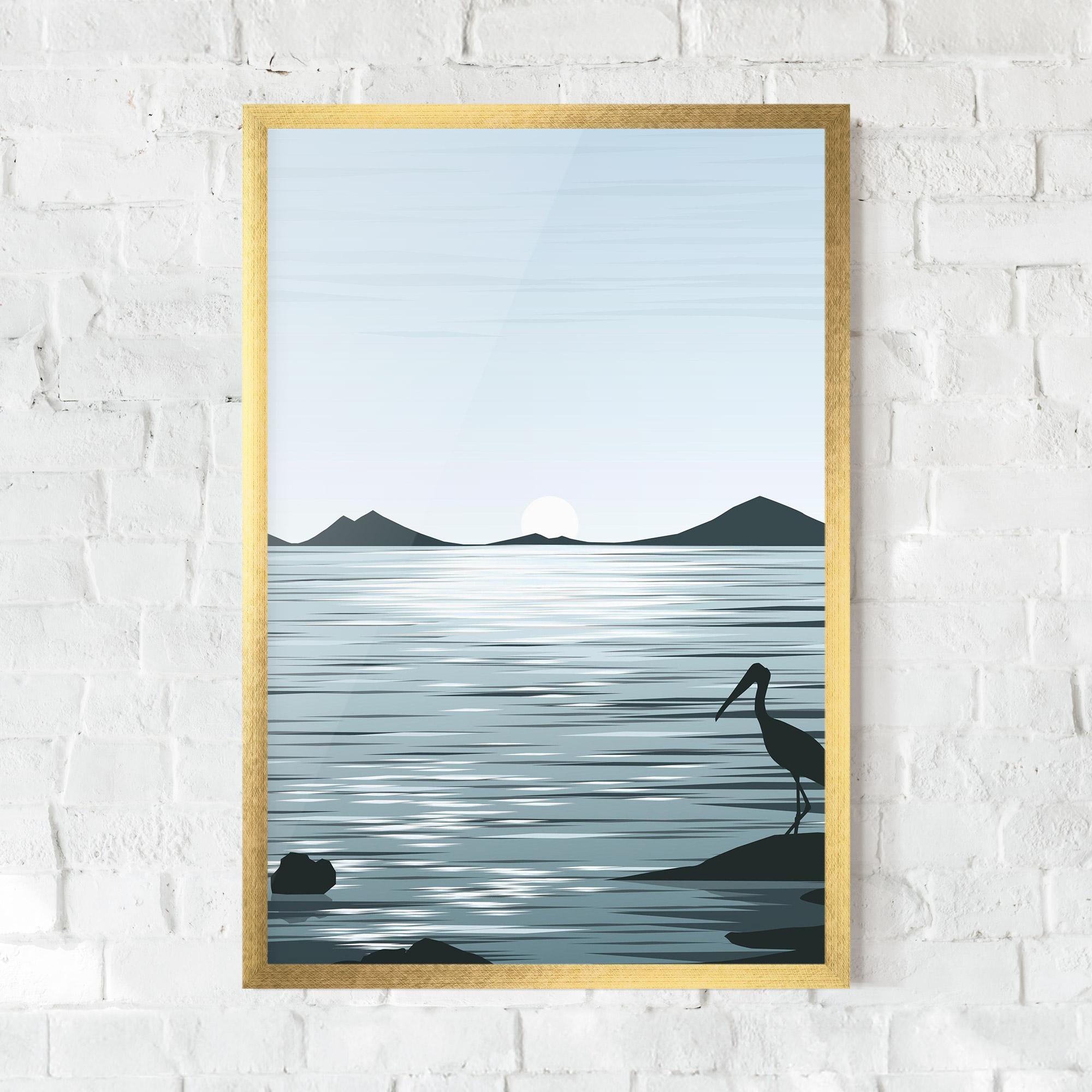 Poster Înrămat Sparkling_lake_view mockup 0