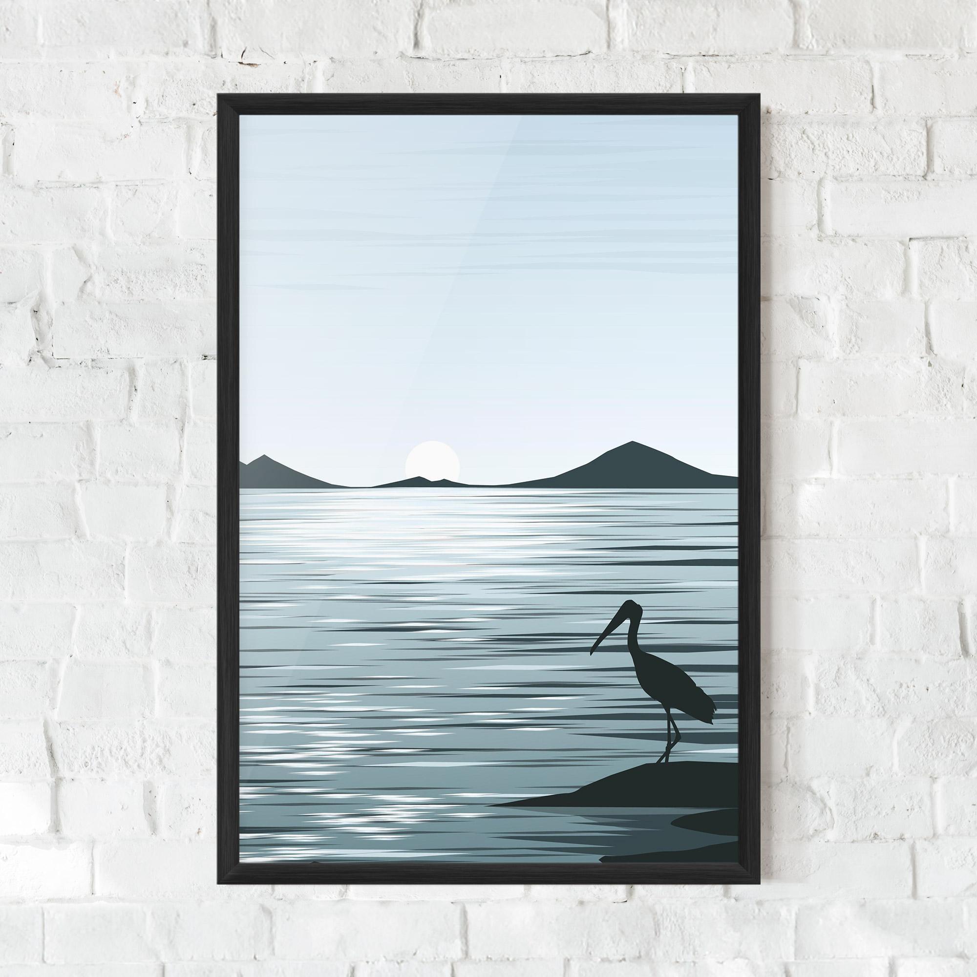 Poster Înrămat Sparkling Lake mockup 0