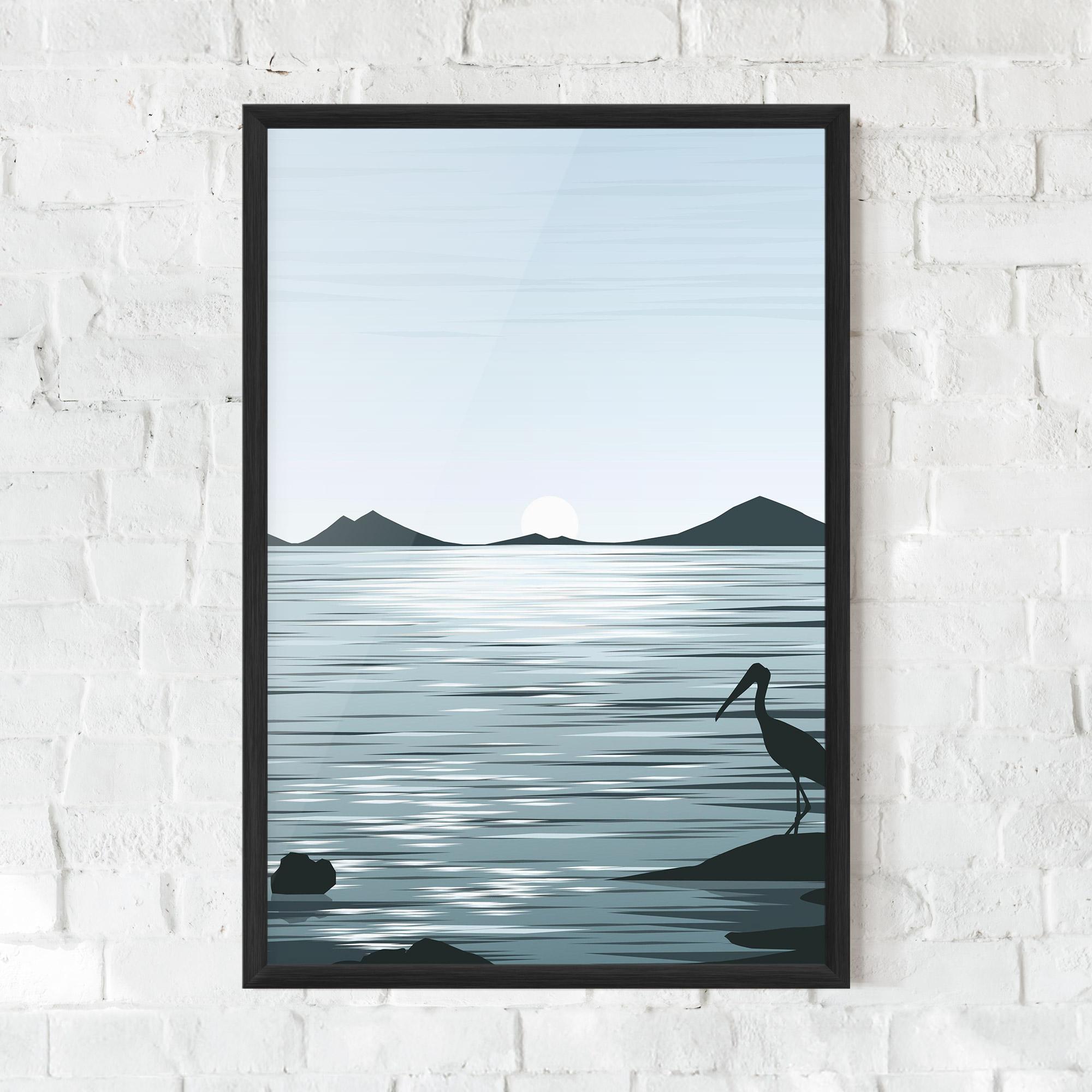 Poster Înrămat Sparkling_lake_view mockup 0