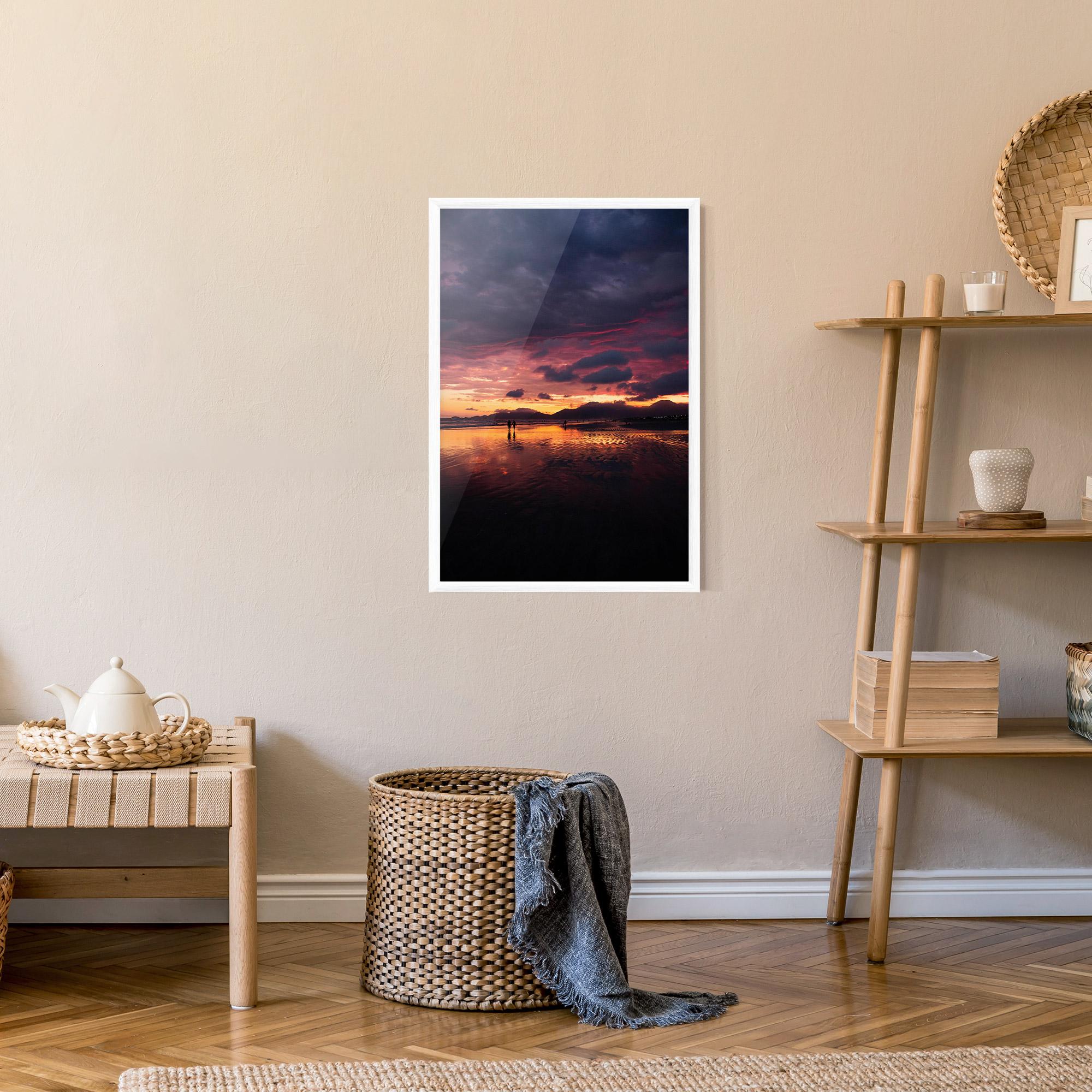 Poster Înrămat Beach At Sunset mockup 9
