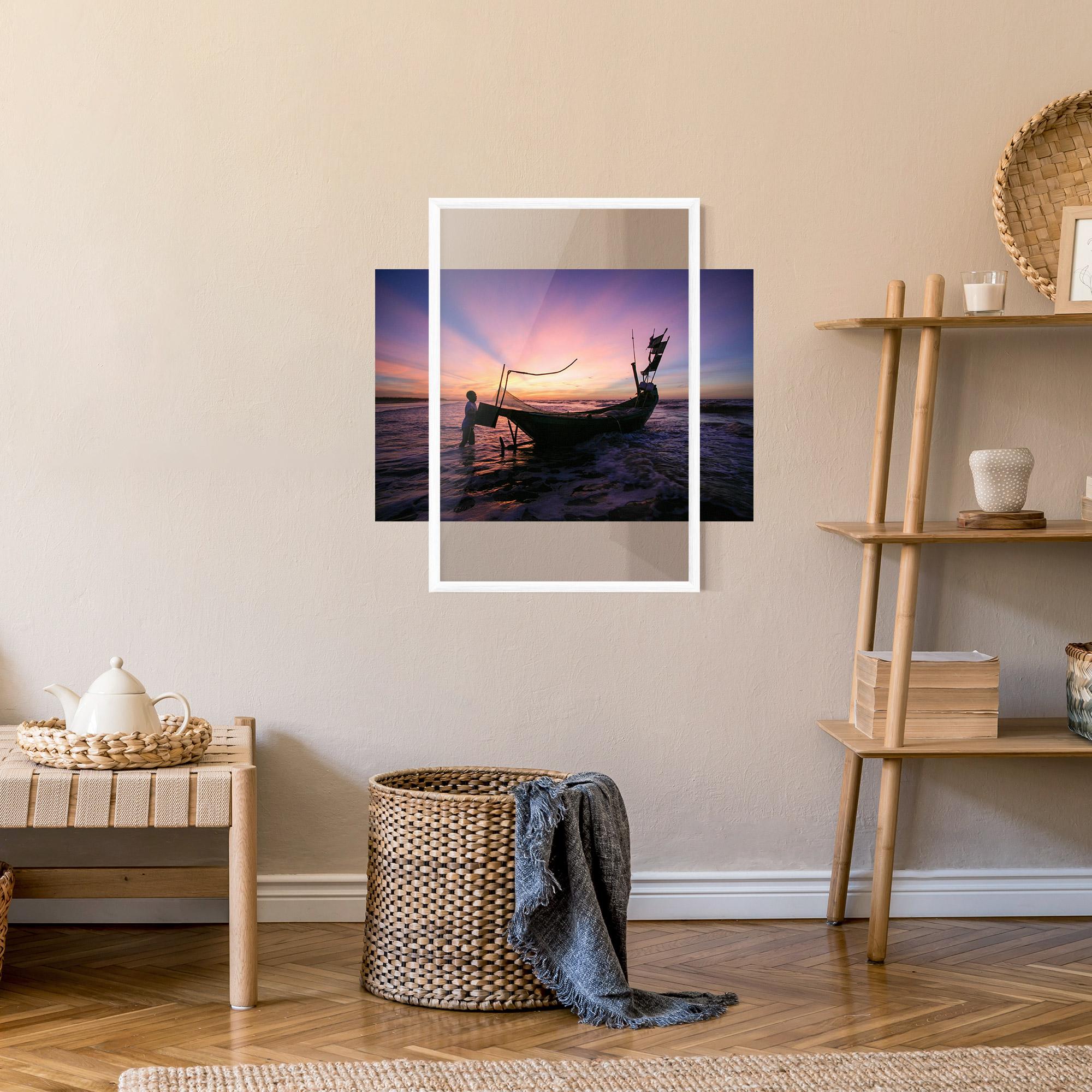 Poster Înrămat Sailor At Dawn mockup 9