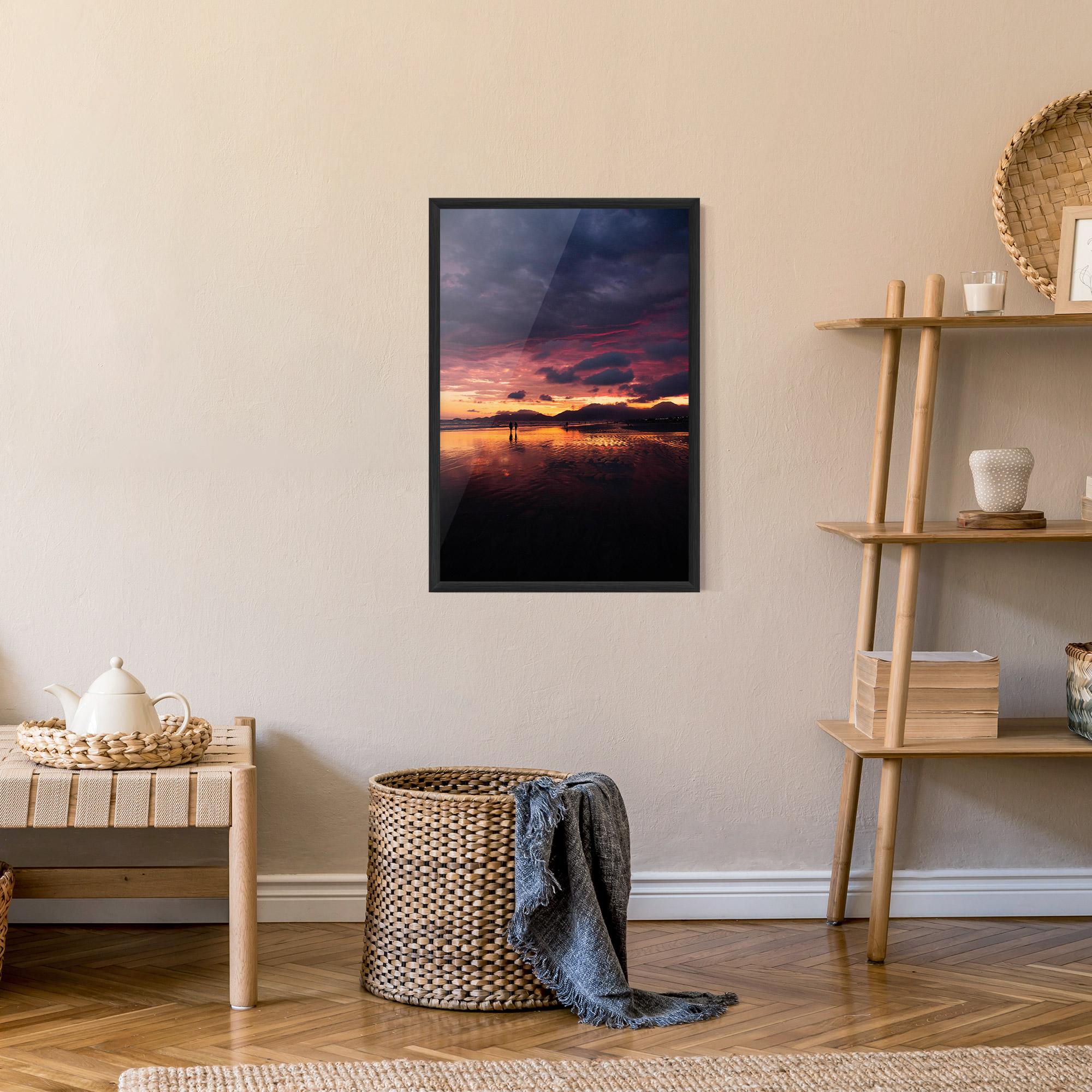 Poster Înrămat Beach At Sunset mockup 9