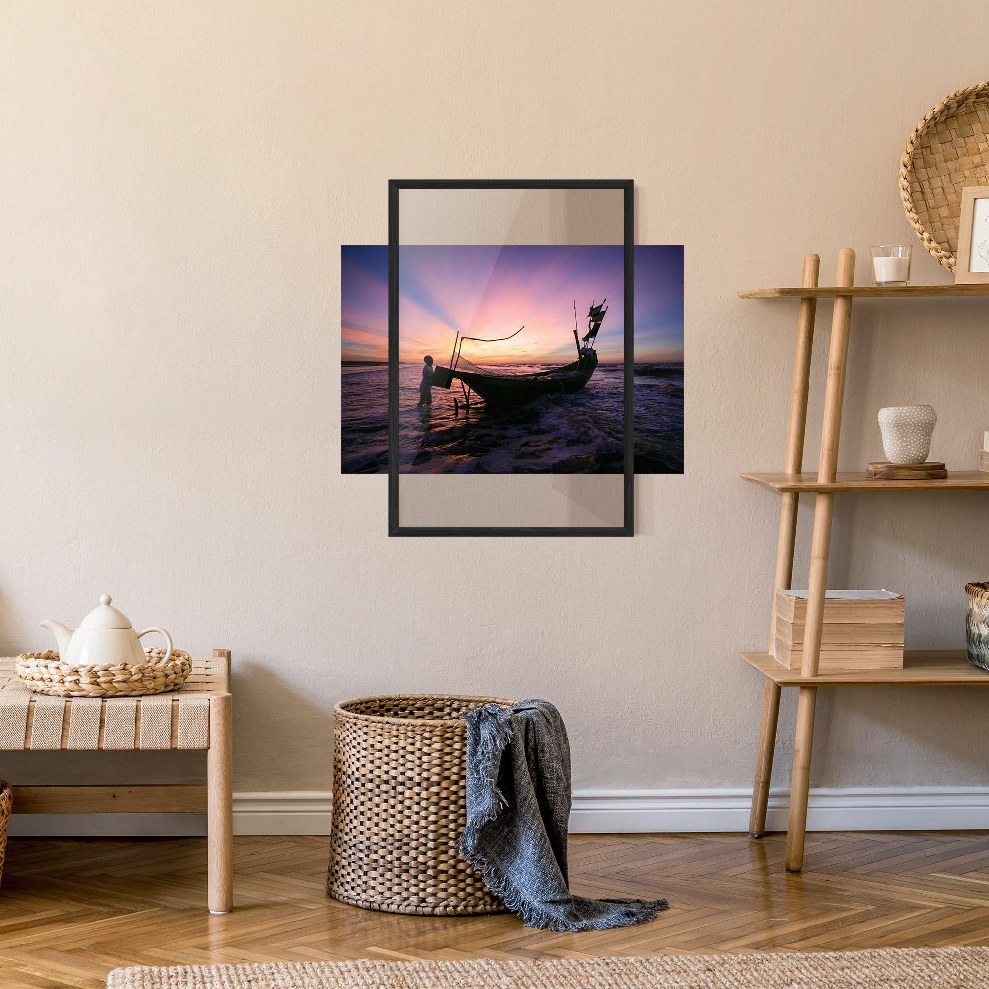 Poster Înrămat Sailor At Dawn mockup 9