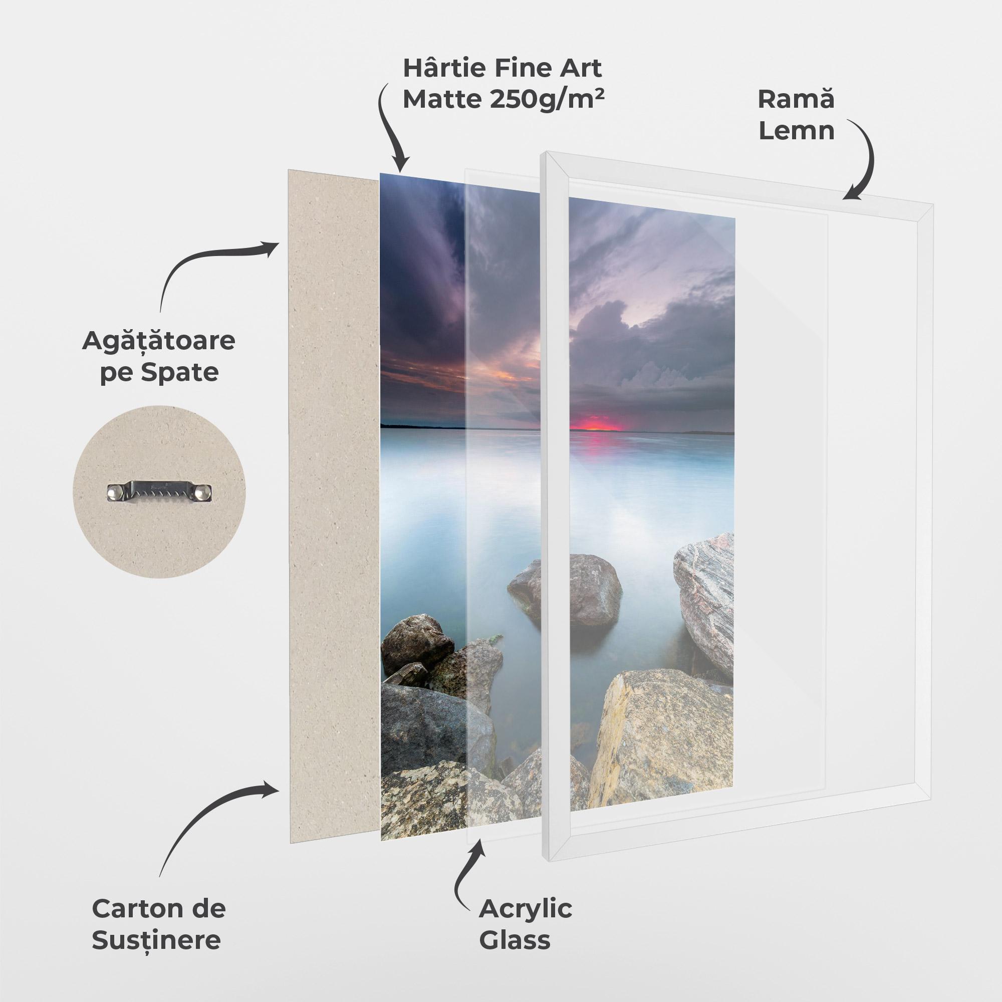 Poster Înrămat Lake Sunset mockup 1