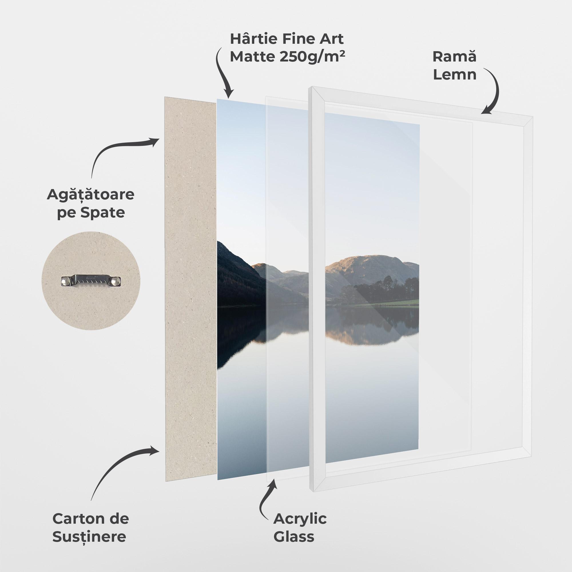 Poster Înrămat Nice Lake mockup 1