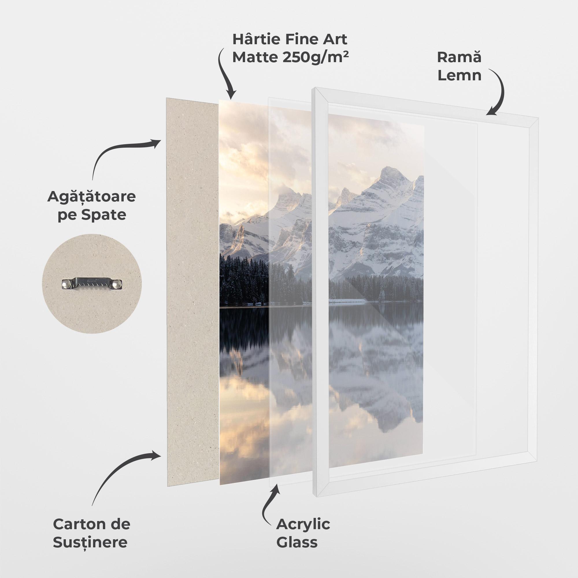 Poster Înrămat Pretty Light Lake mockup 1