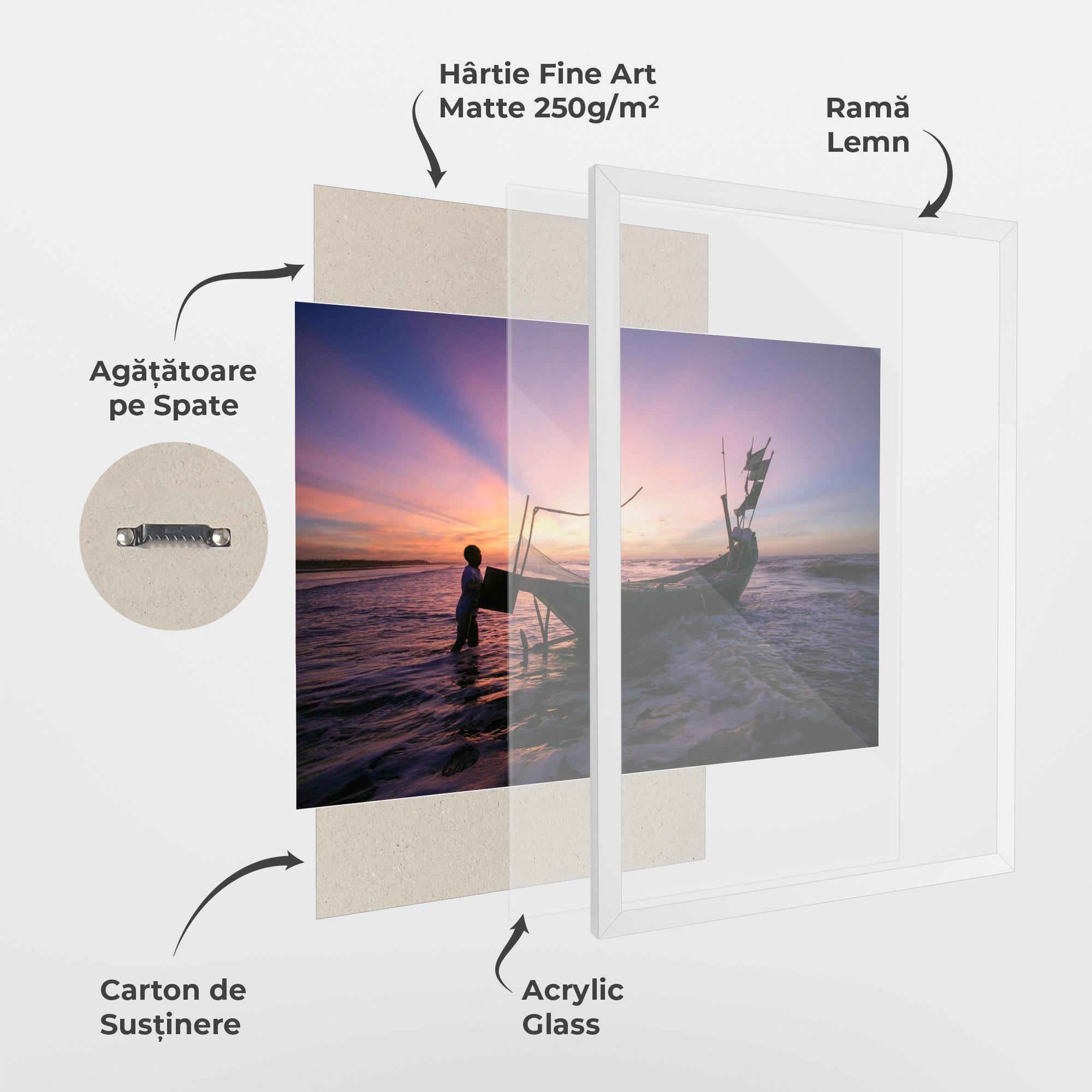 Poster Înrămat Sailor At Dawn mockup 1