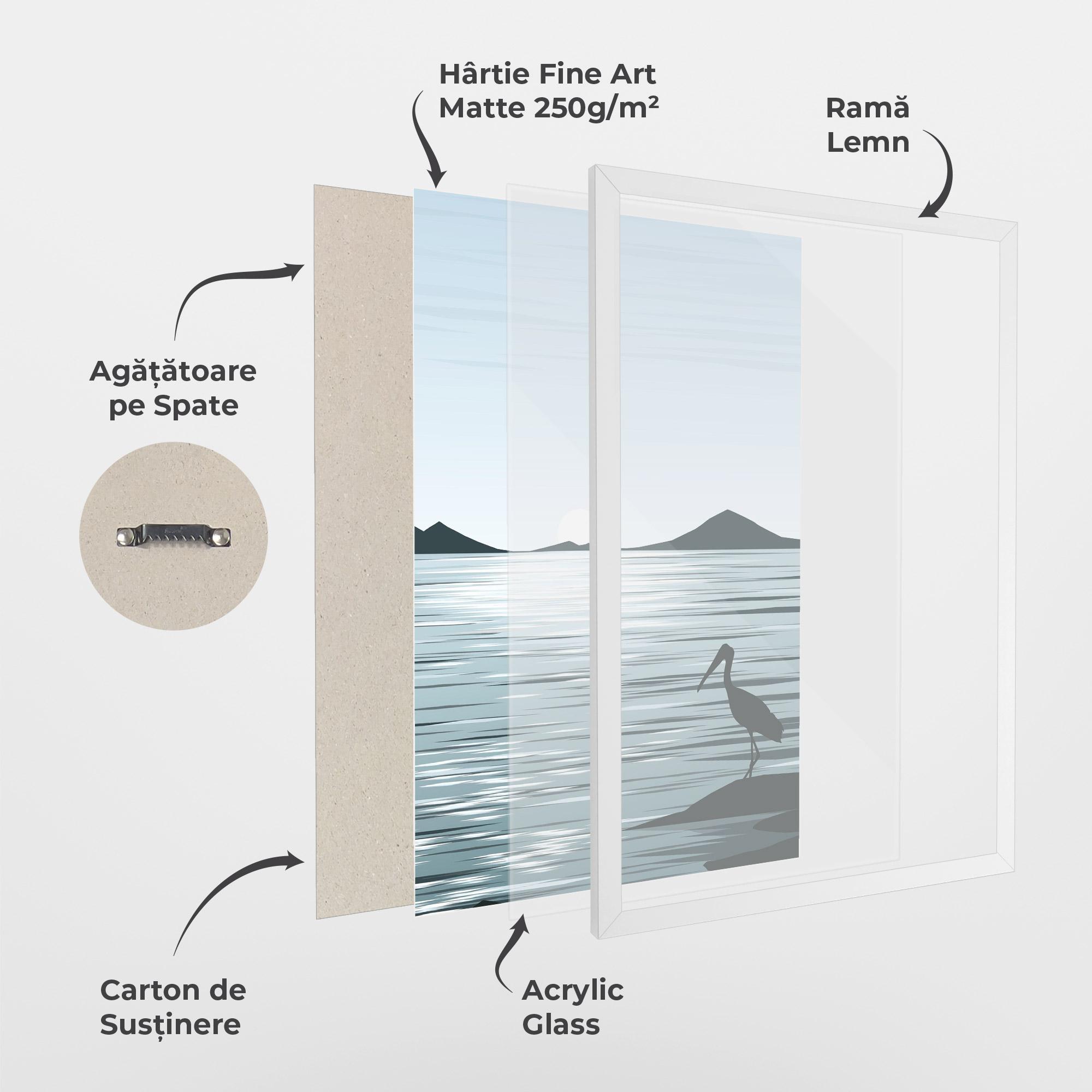 Poster Înrămat Sparkling Lake mockup 1