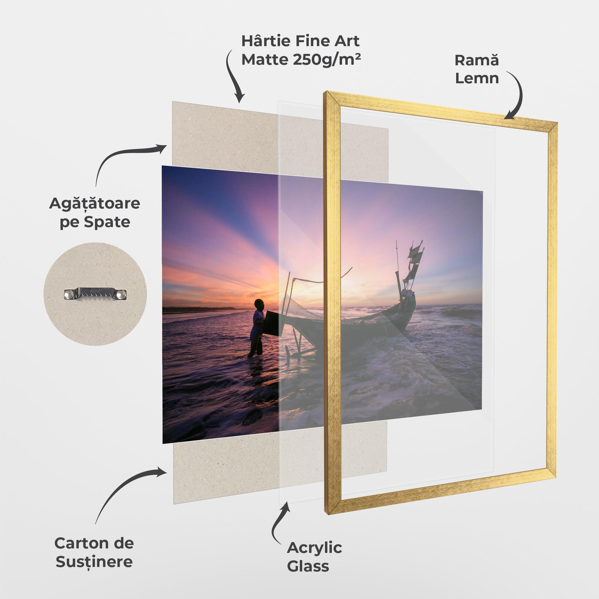 Poster Înrămat Sailor At Dawn mockup 1