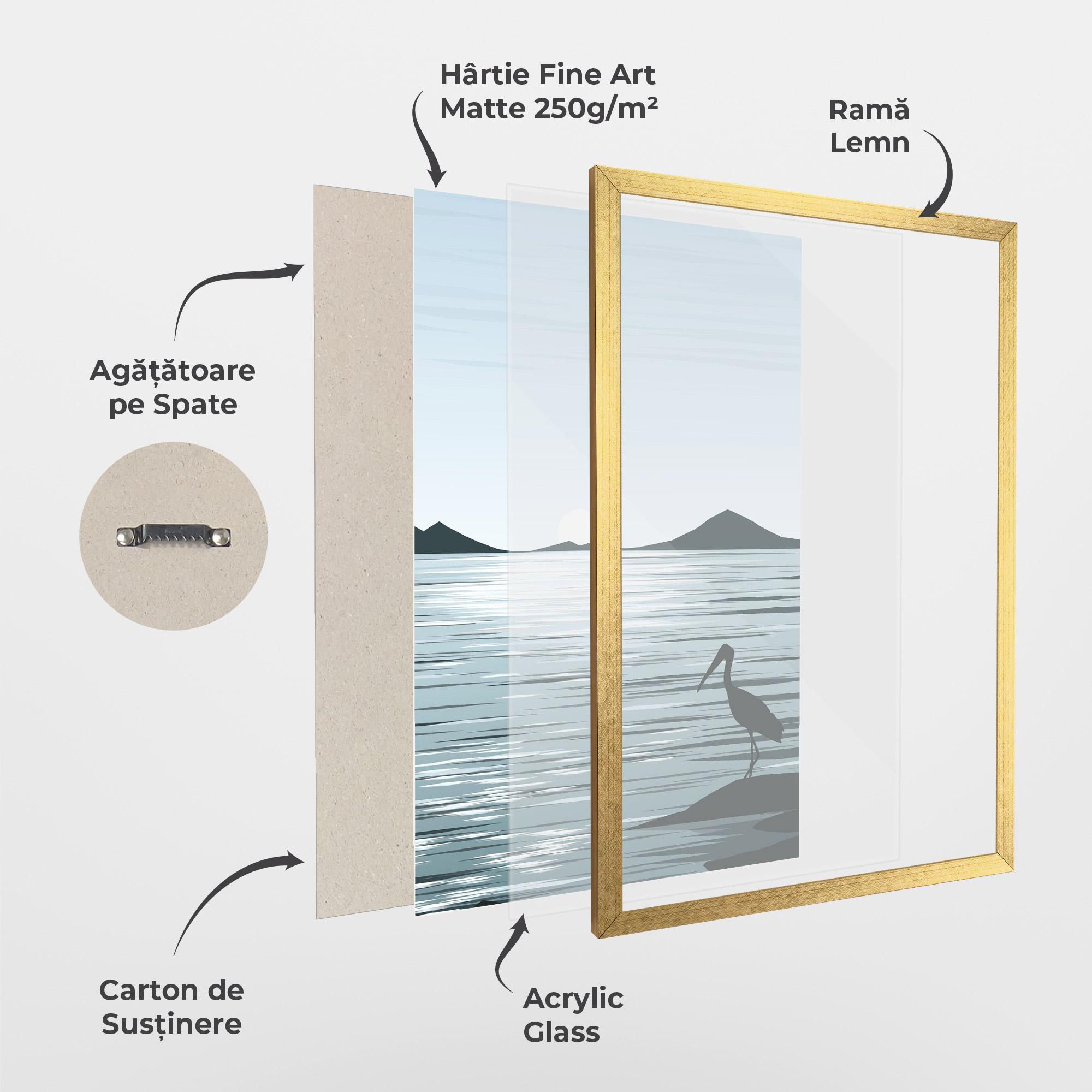 Poster Înrămat Sparkling Lake mockup 1