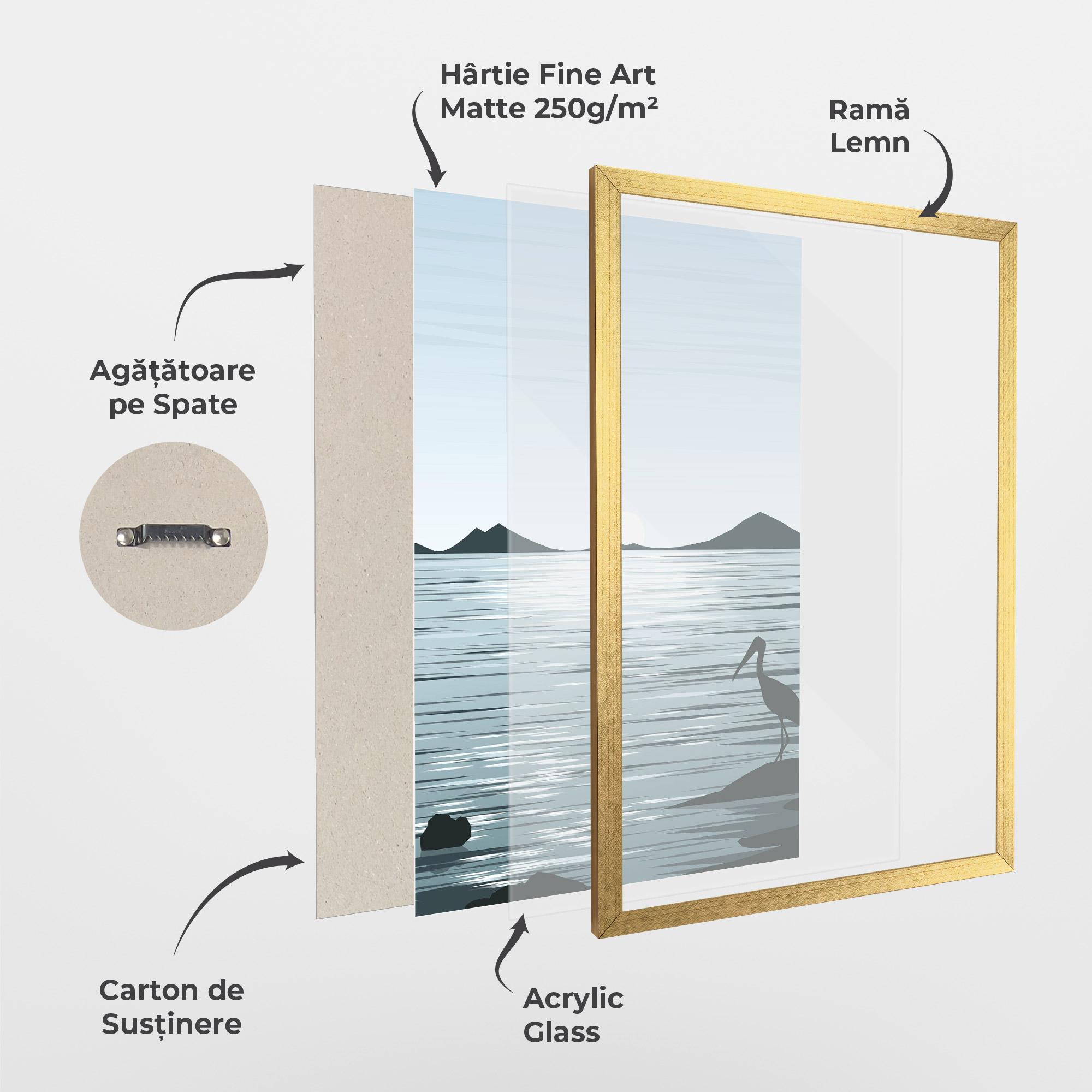 Poster Înrămat Sparkling_lake_view mockup 1