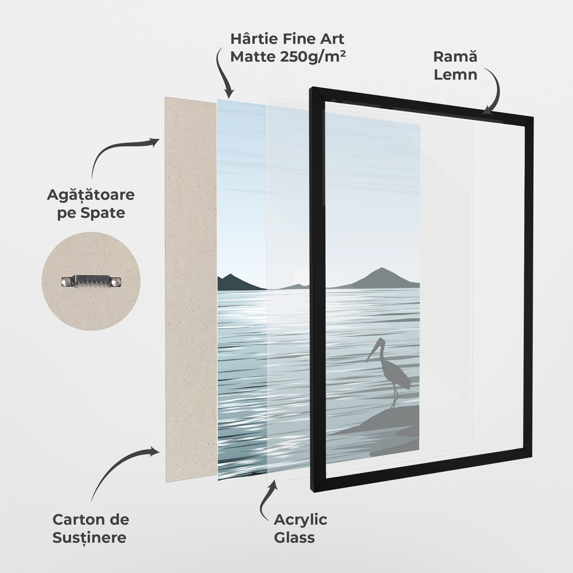 Poster Înrămat Sparkling Lake mockup 1