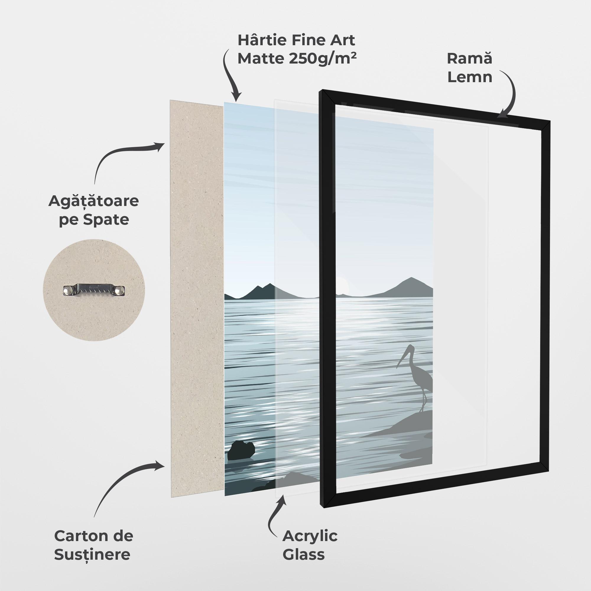 Poster Înrămat Sparkling_lake_view mockup 1