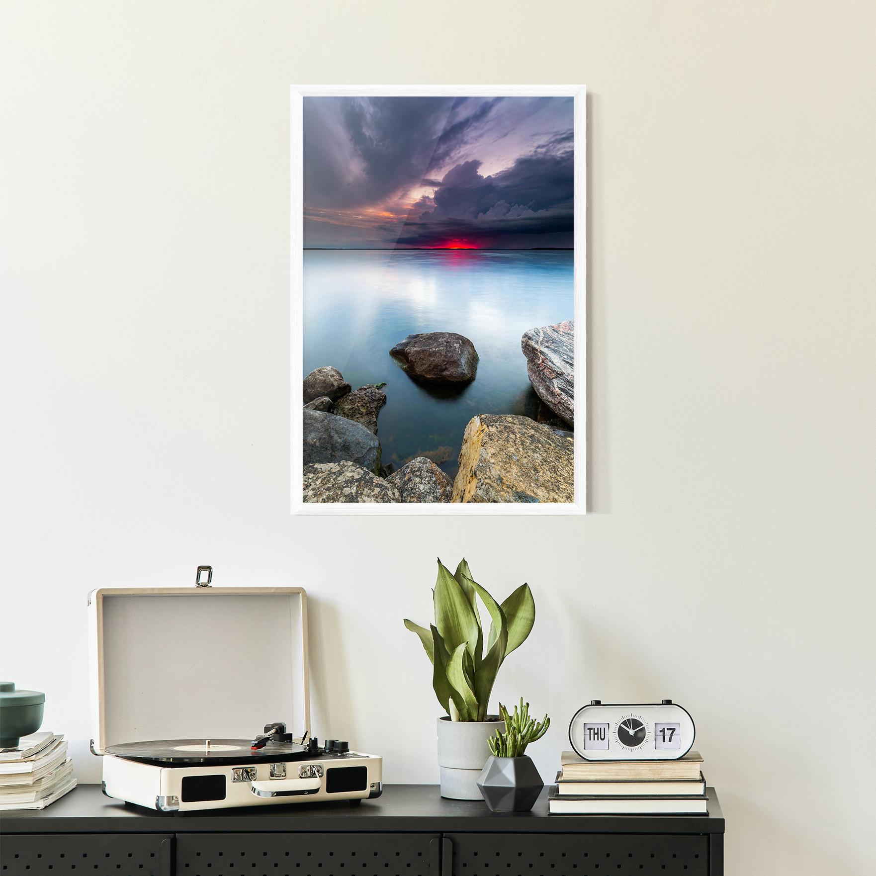 Poster Înrămat Lake Sunset mockup 2