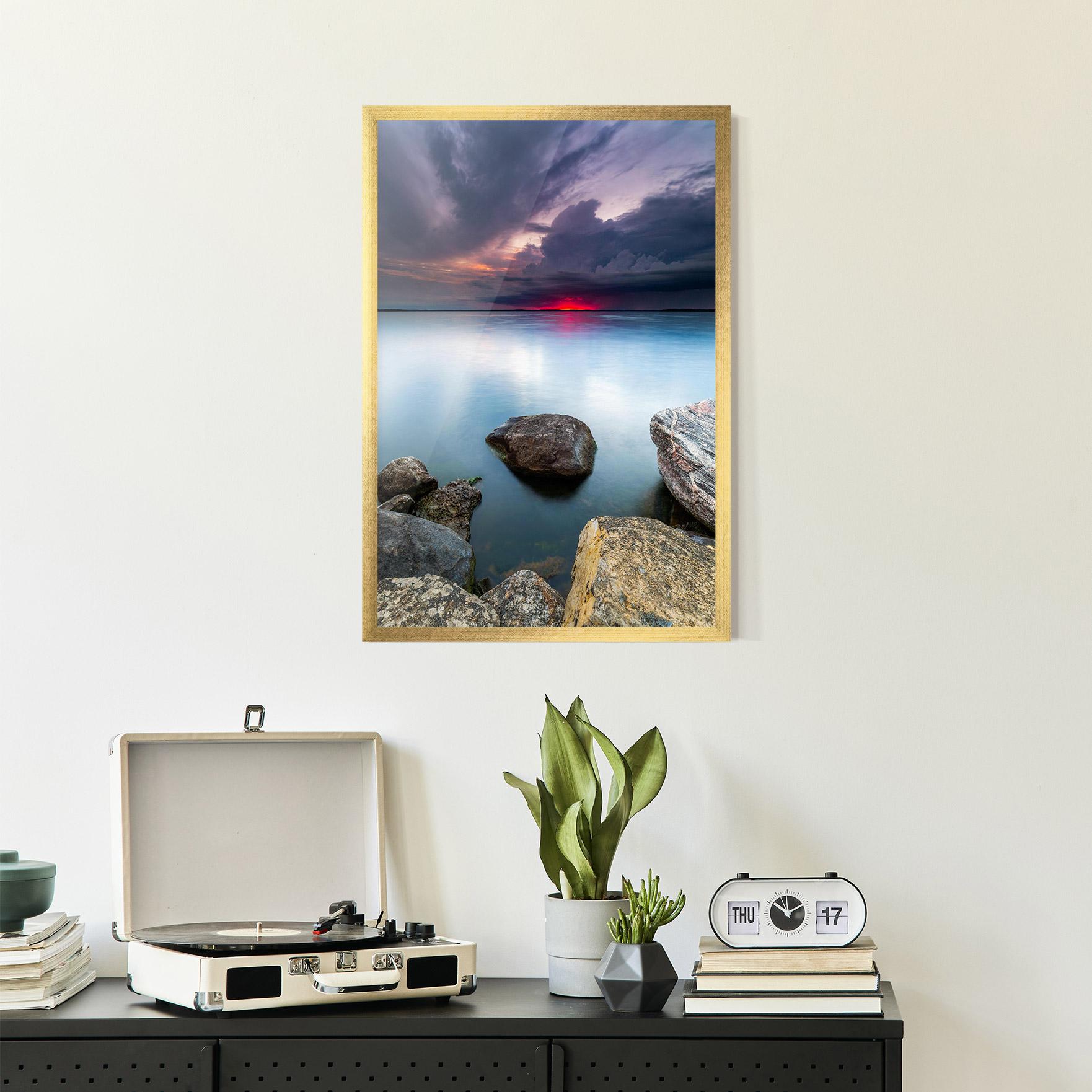 Poster Înrămat Lake Sunset mockup 2