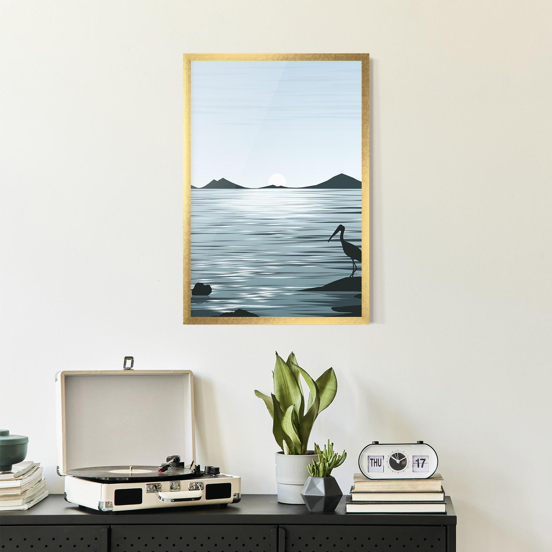 Poster Înrămat Sparkling_lake_view mockup 2