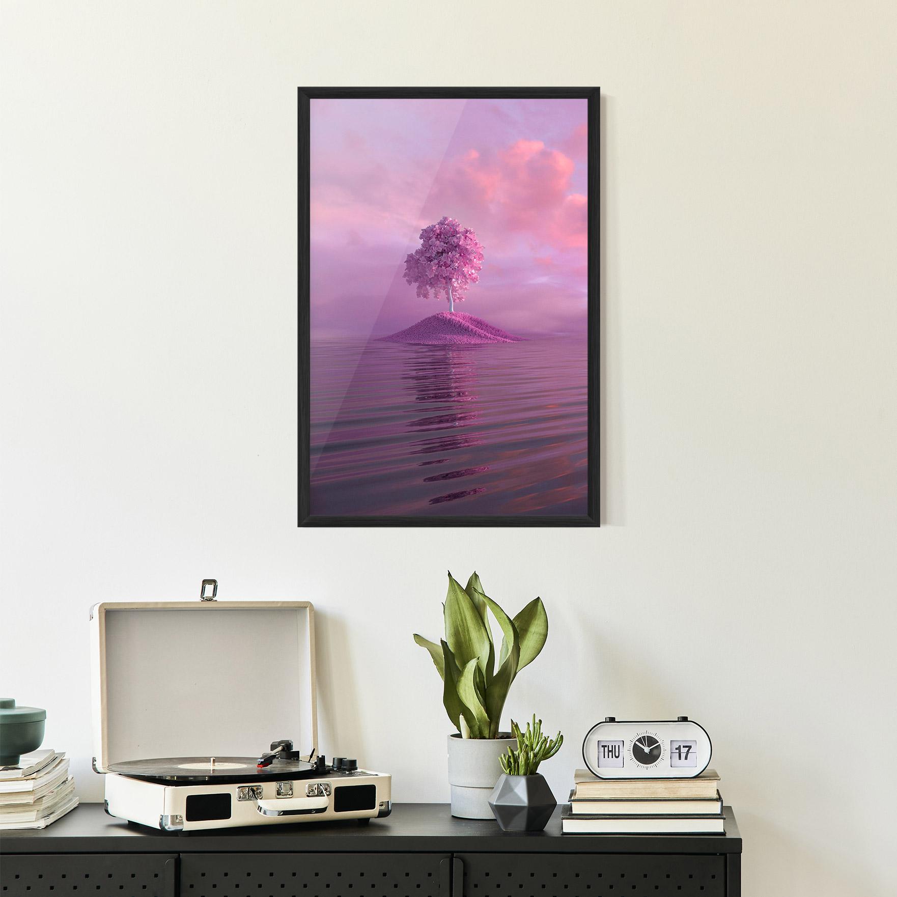 Poster Înrămat Pink Landscape mockup 2