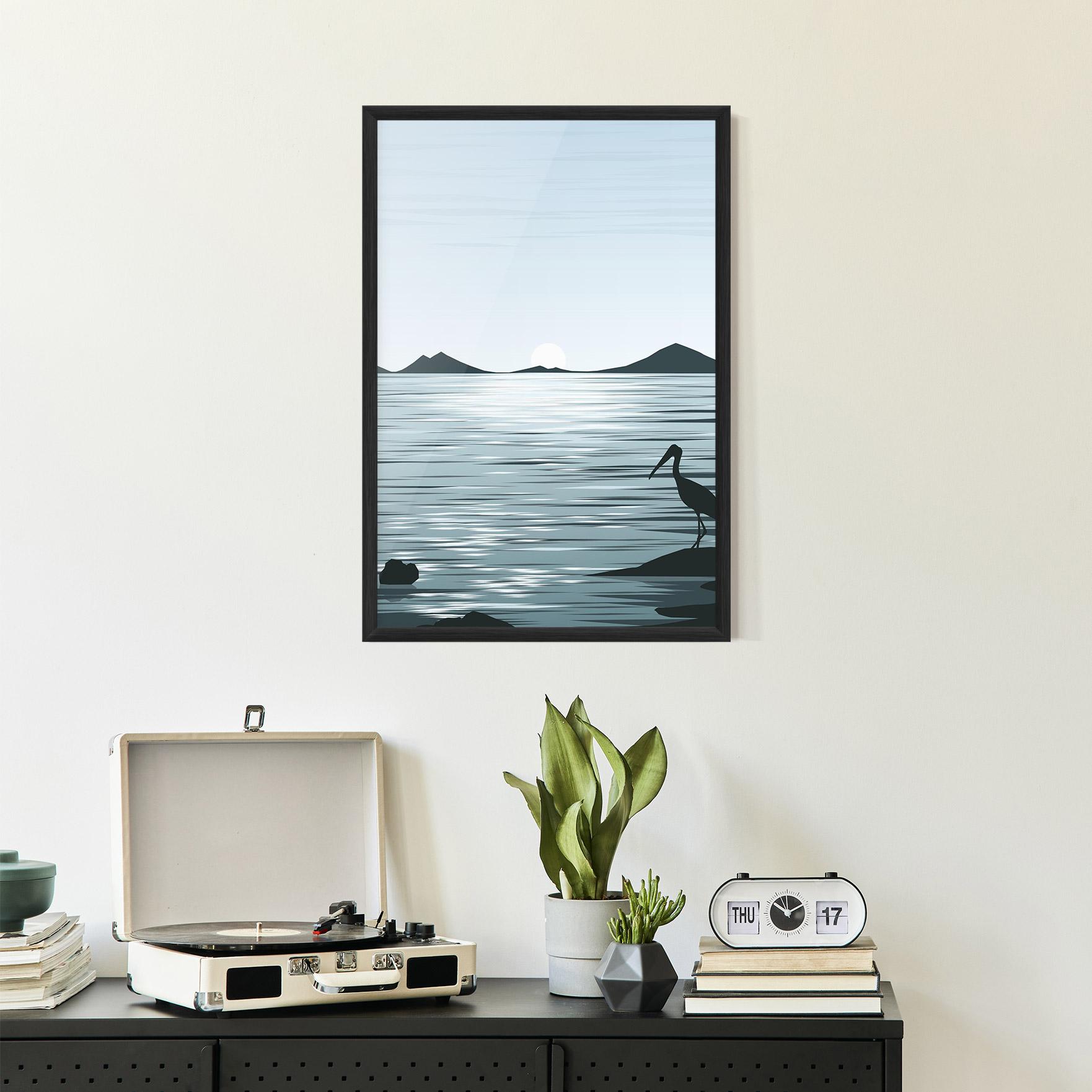 Poster Înrămat Sparkling_lake_view mockup 2