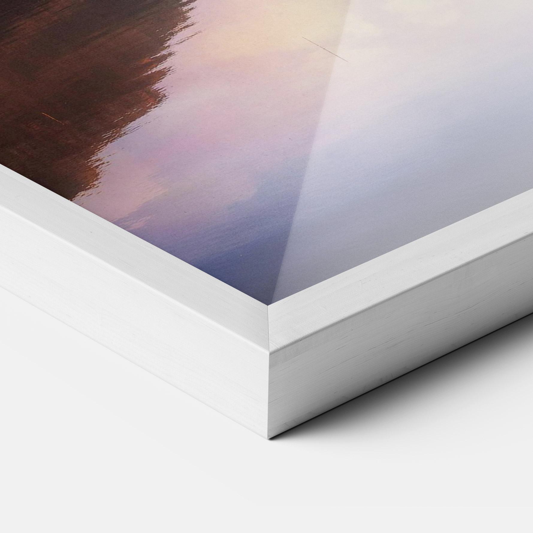 Poster Înrămat Orange Lake Light mockup 3