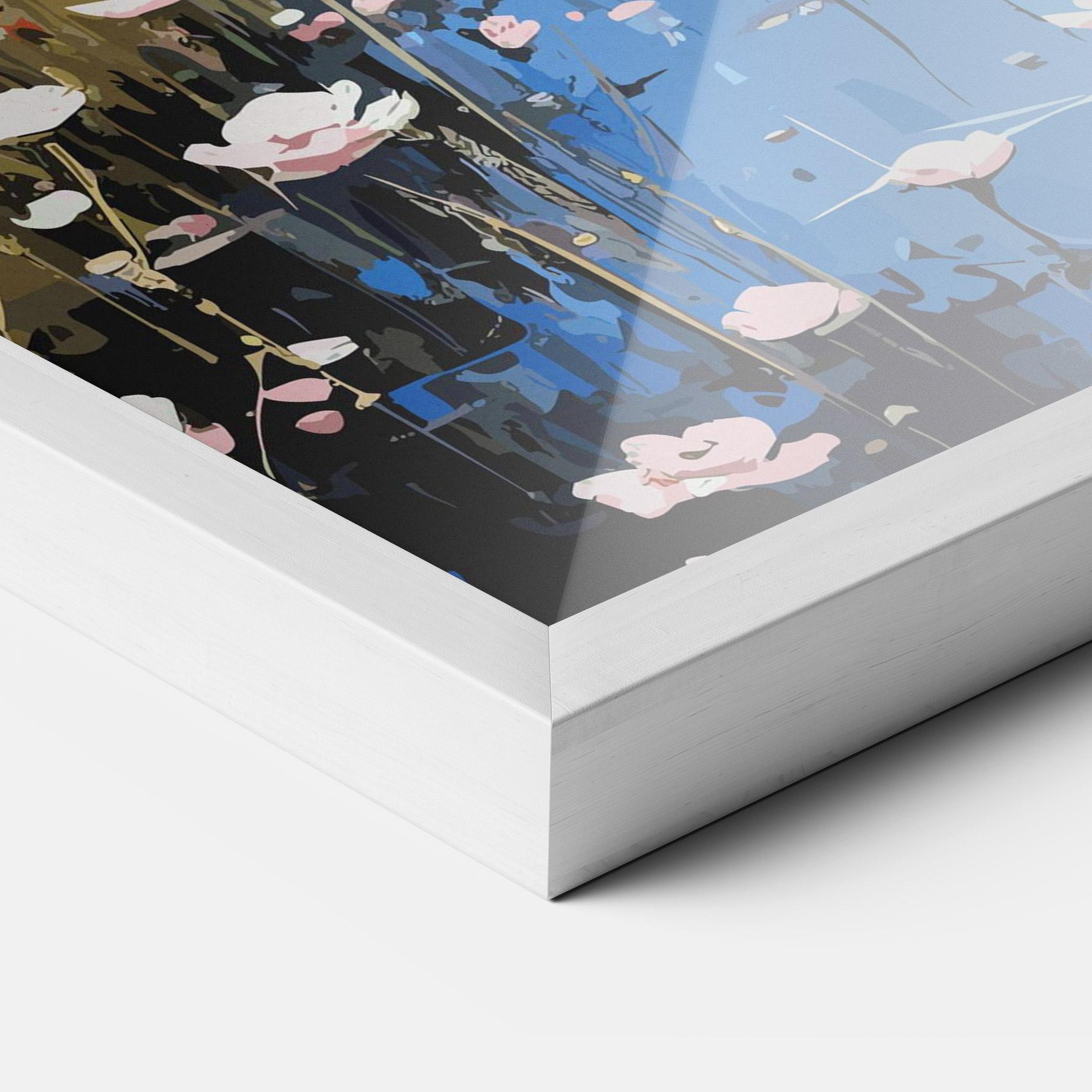 Poster Înrămat Riverside Flowers mockup 3