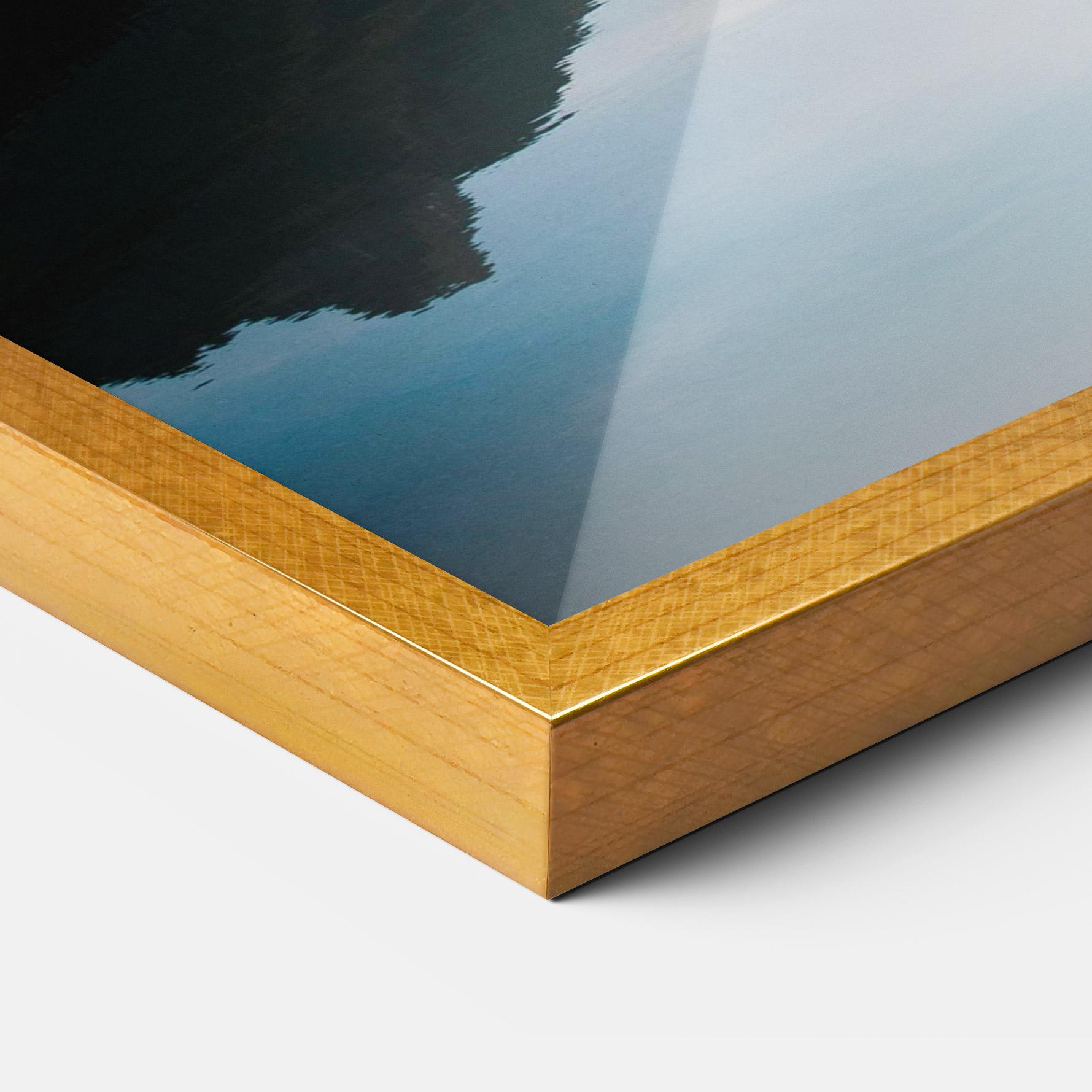 Poster Înrămat Foggy Blue Light mockup 3