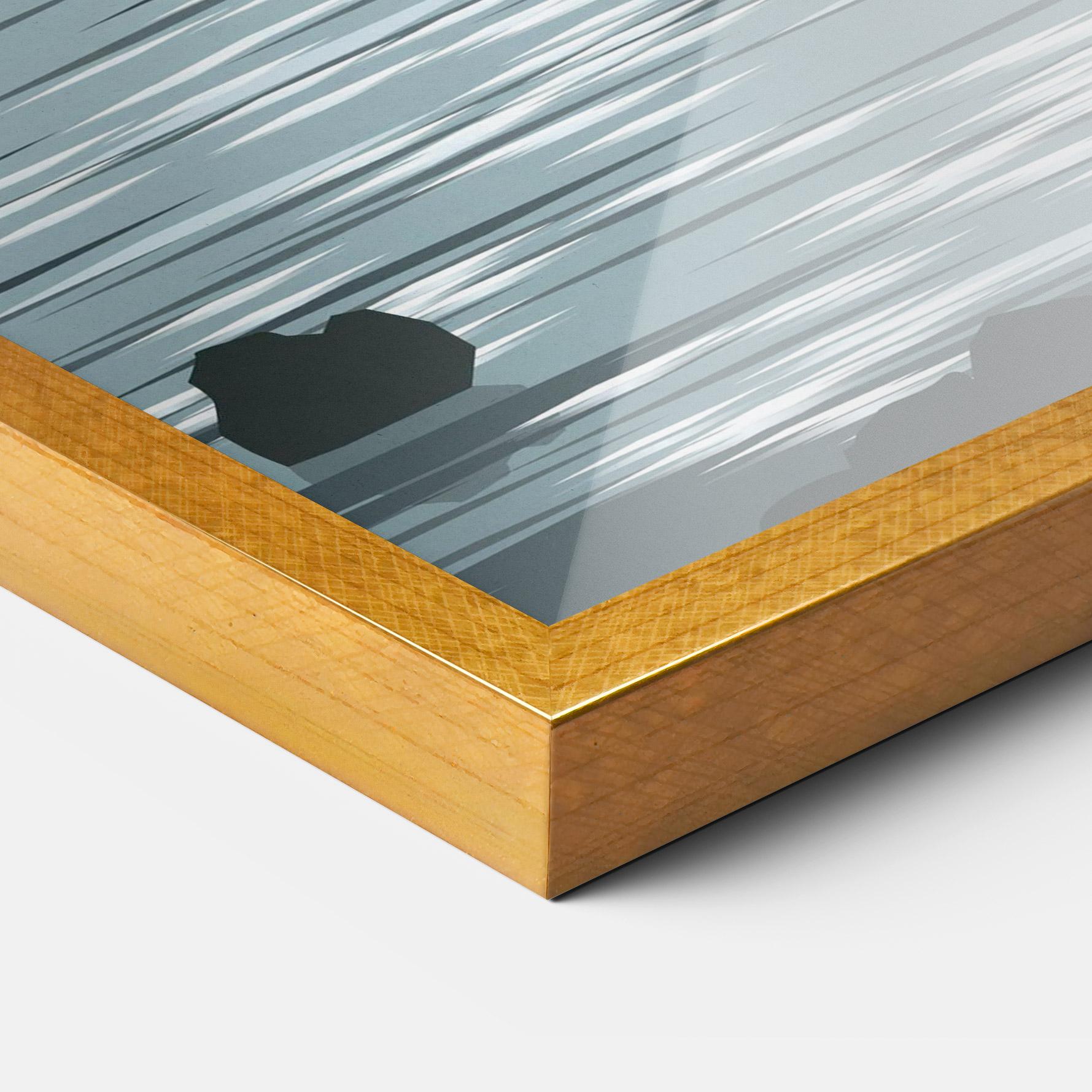 Poster Înrămat Sparkling_lake_view mockup 3