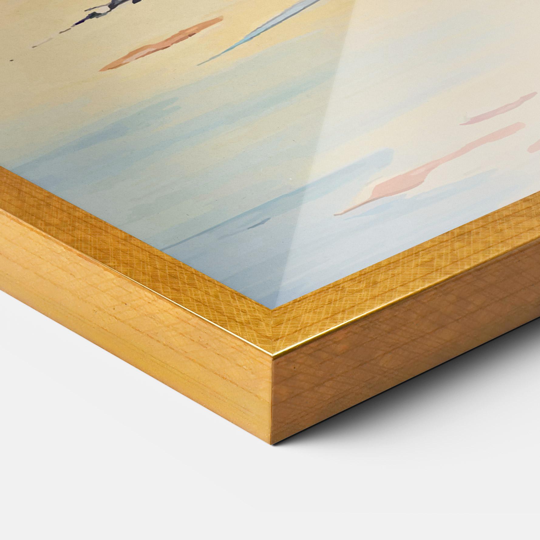 Poster Înrămat Tree Shadow Lake mockup 3