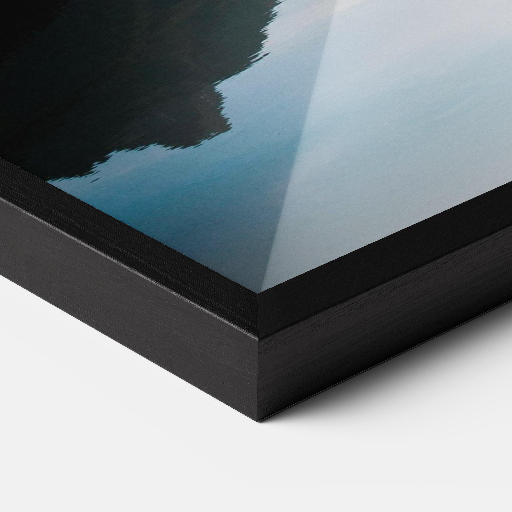 Poster Înrămat Foggy Blue Light mockup 3