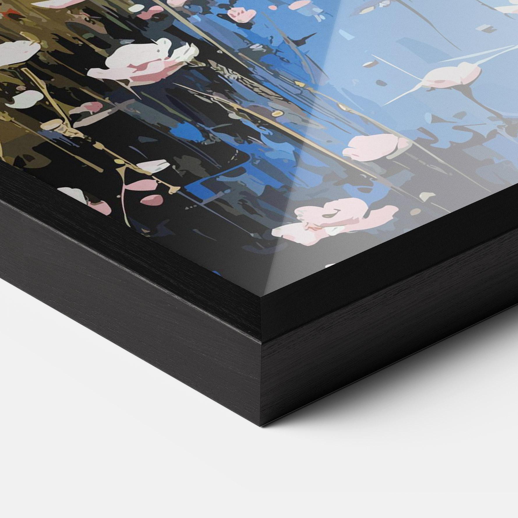 Poster Înrămat Riverside Flowers mockup 3