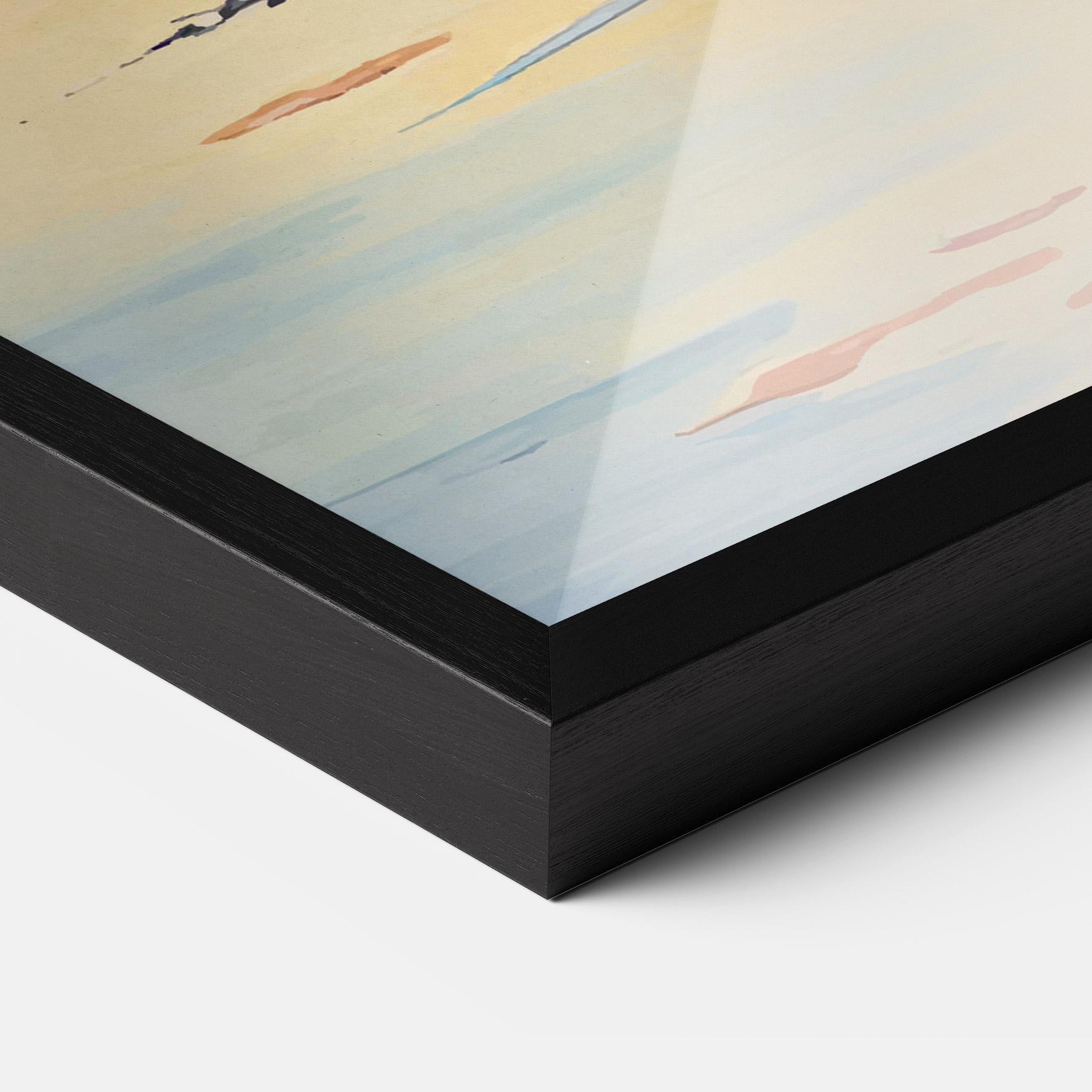 Poster Înrămat Tree Shadow Lake mockup 3