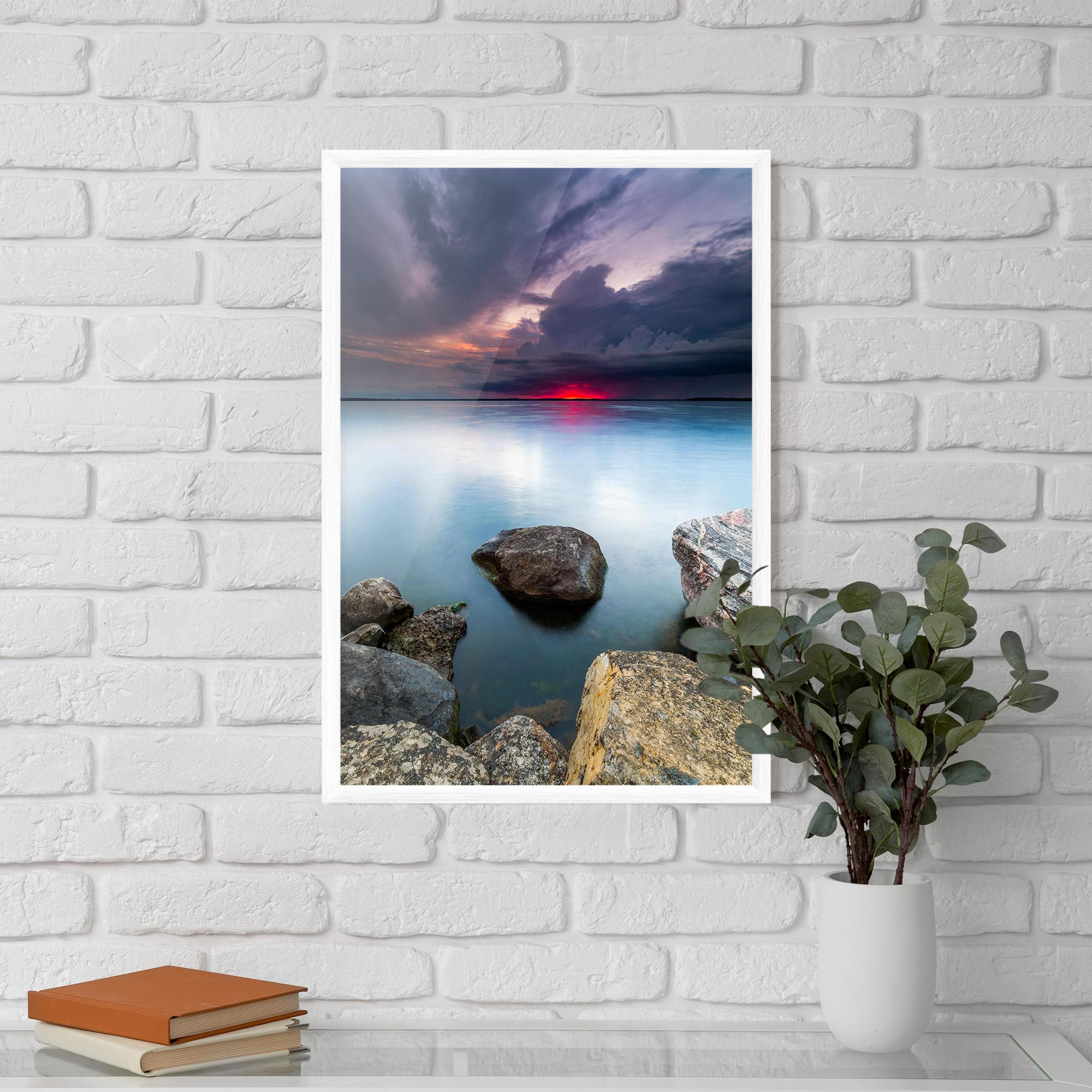 Poster Înrămat Lake Sunset mockup 5