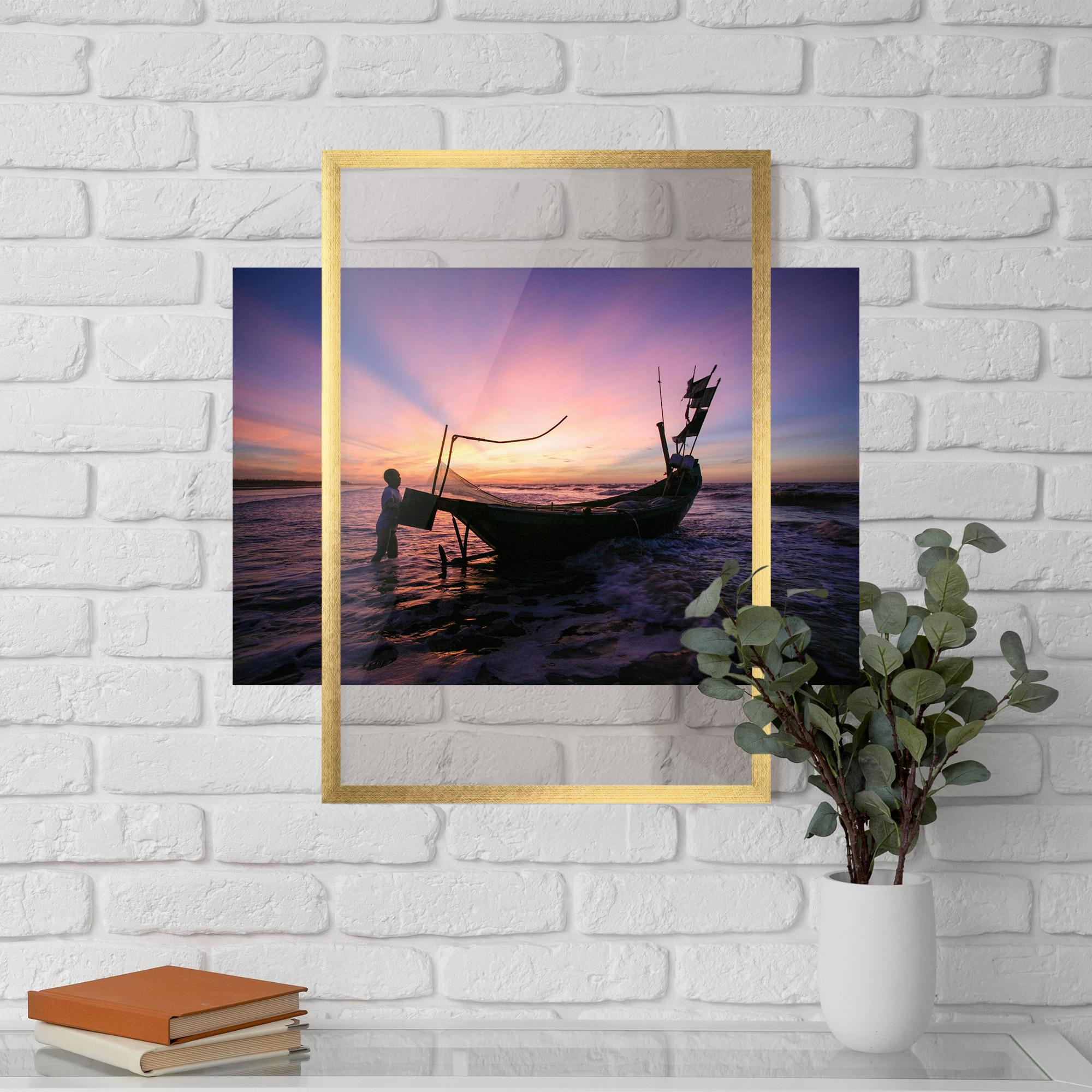 Poster Înrămat Sailor At Dawn mockup 5