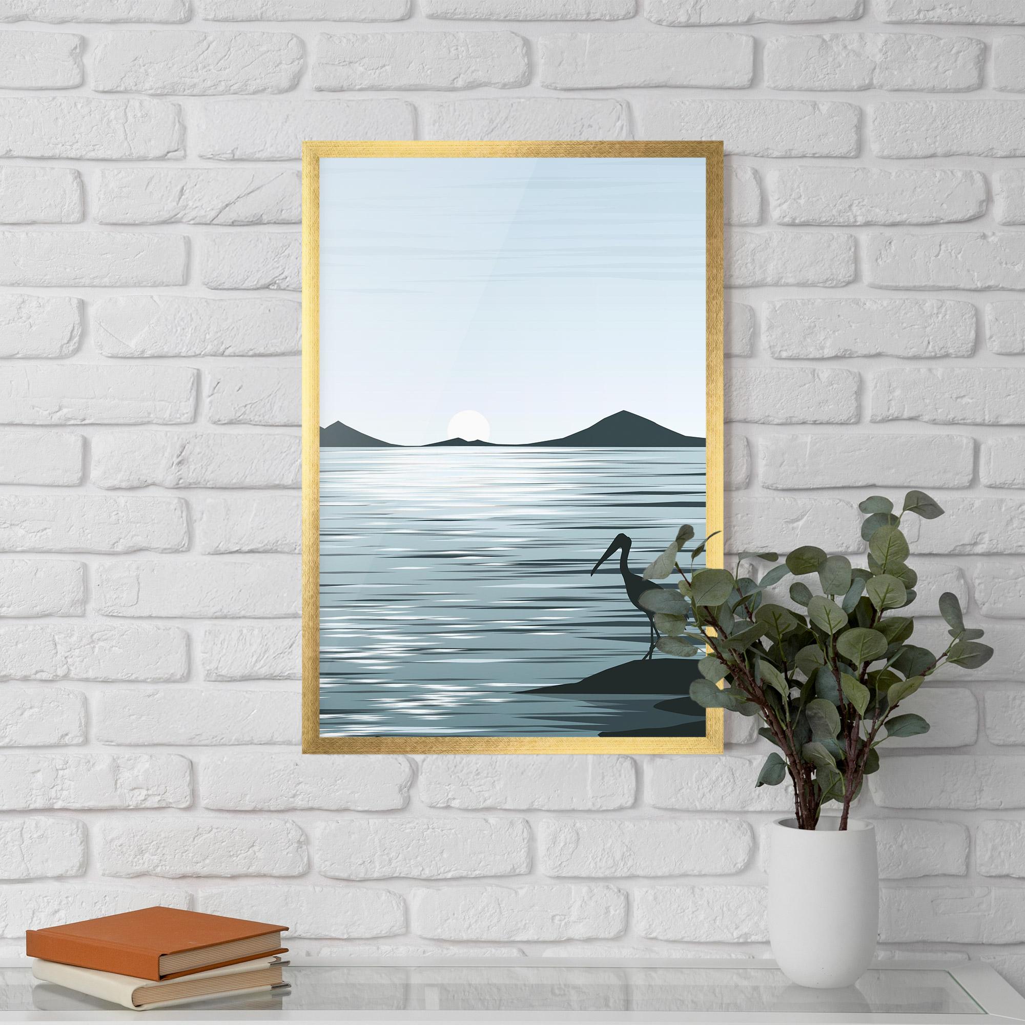 Poster Înrămat Sparkling Lake mockup 5