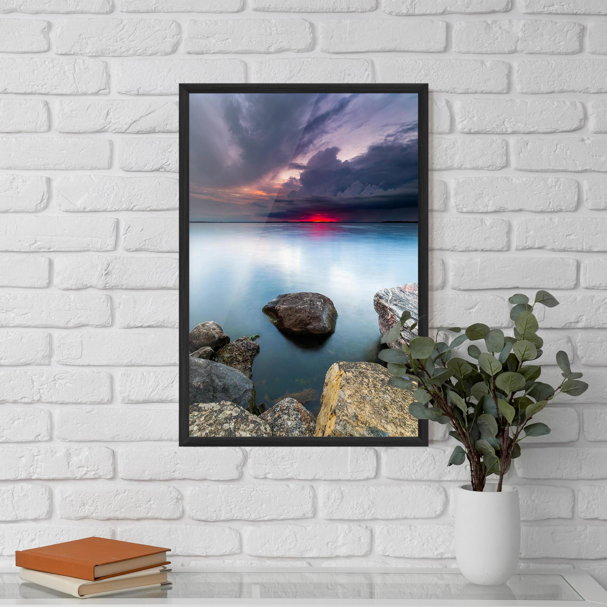 Poster Înrămat Lake Sunset mockup 5