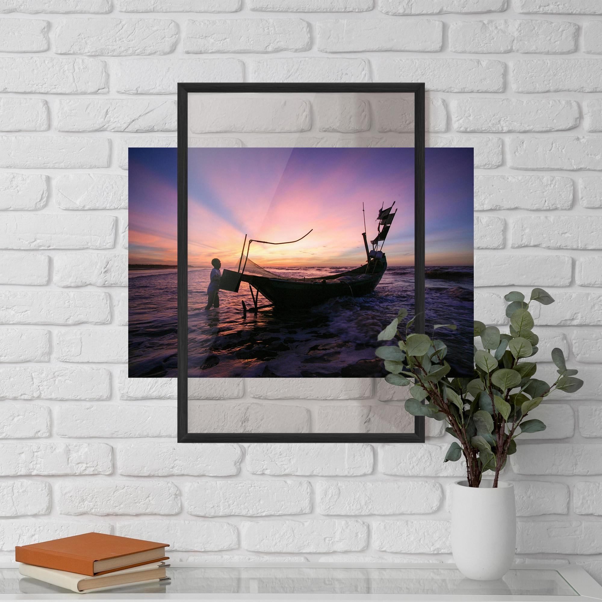 Poster Înrămat Sailor At Dawn mockup 5