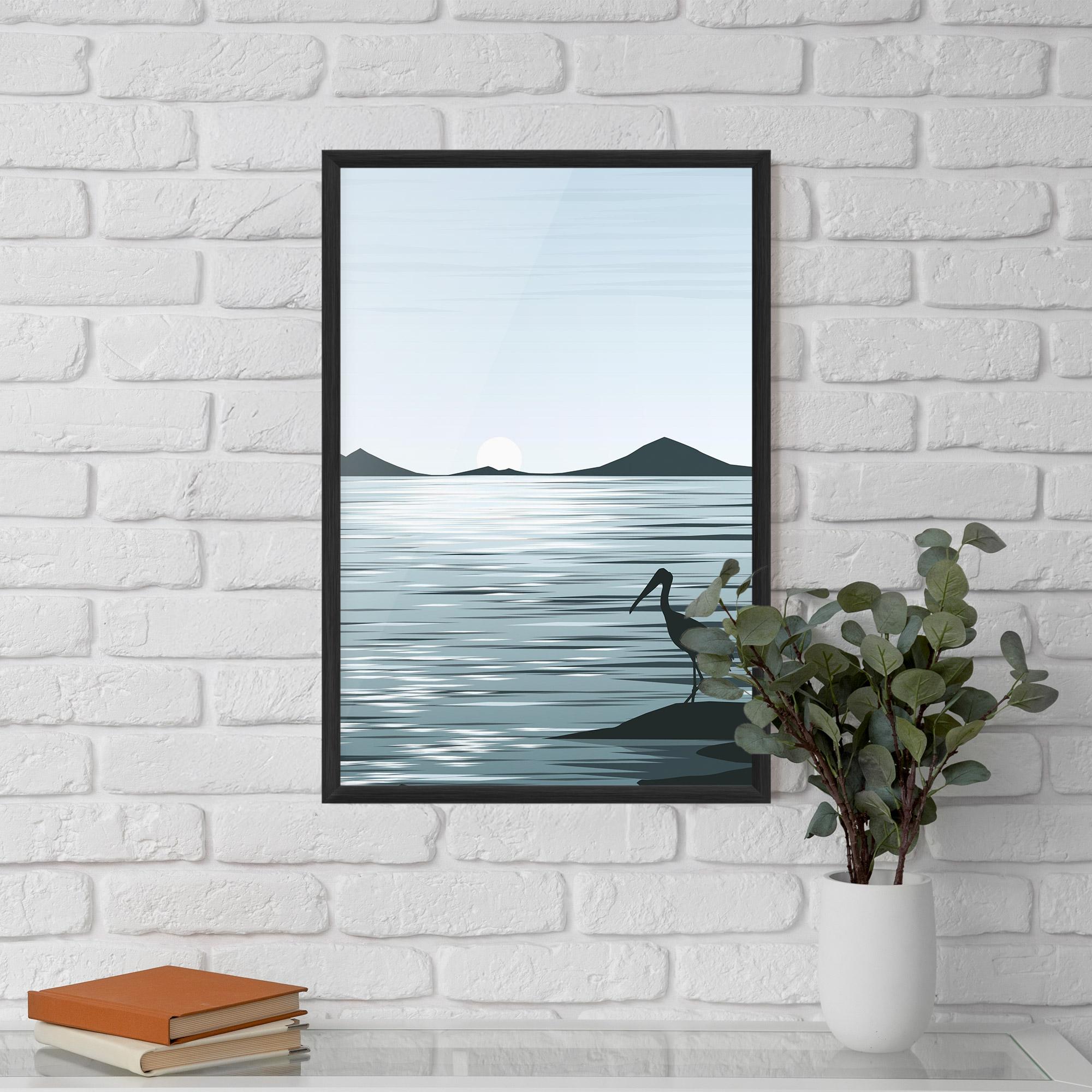 Poster Înrămat Sparkling Lake mockup 5