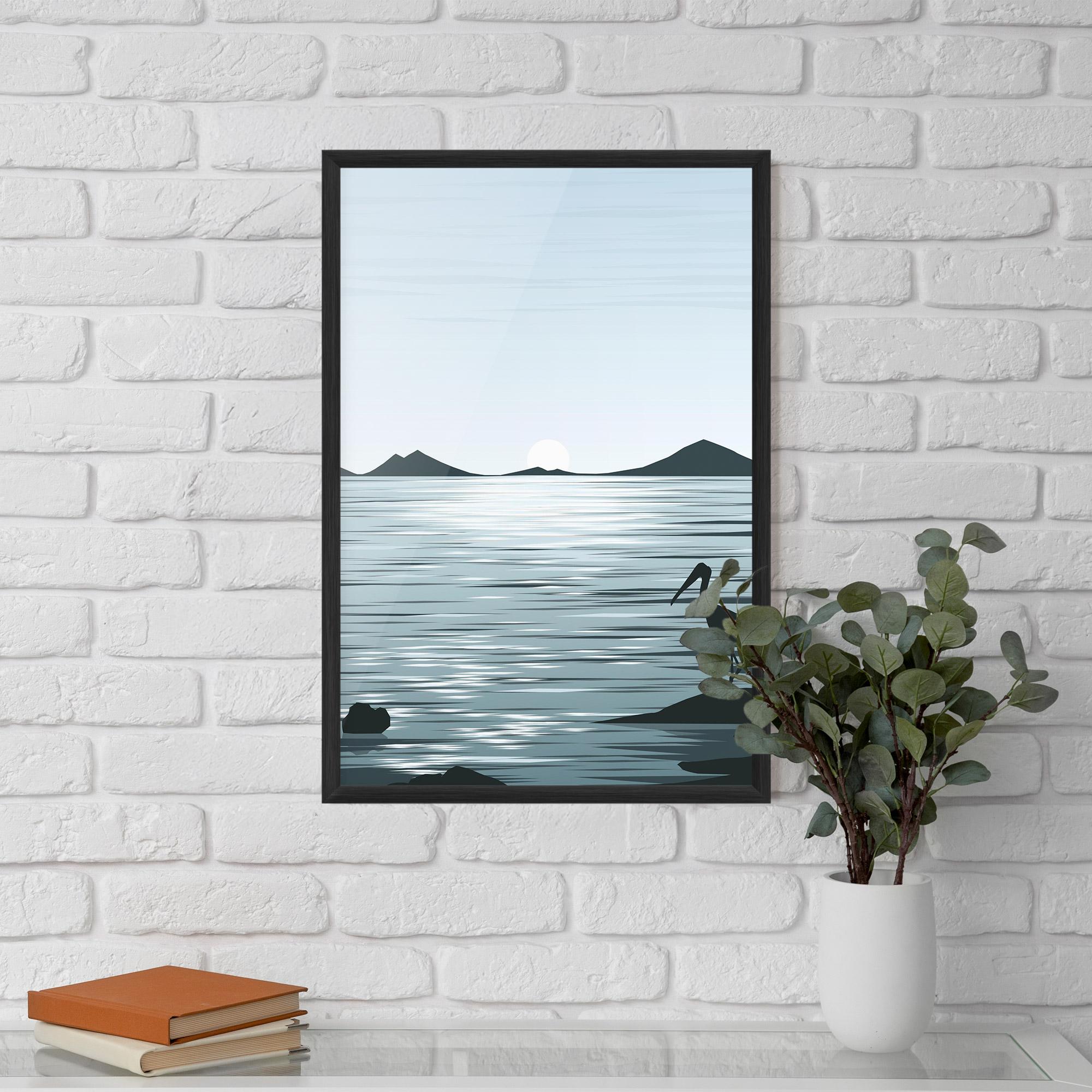 Poster Înrămat Sparkling_lake_view mockup 5