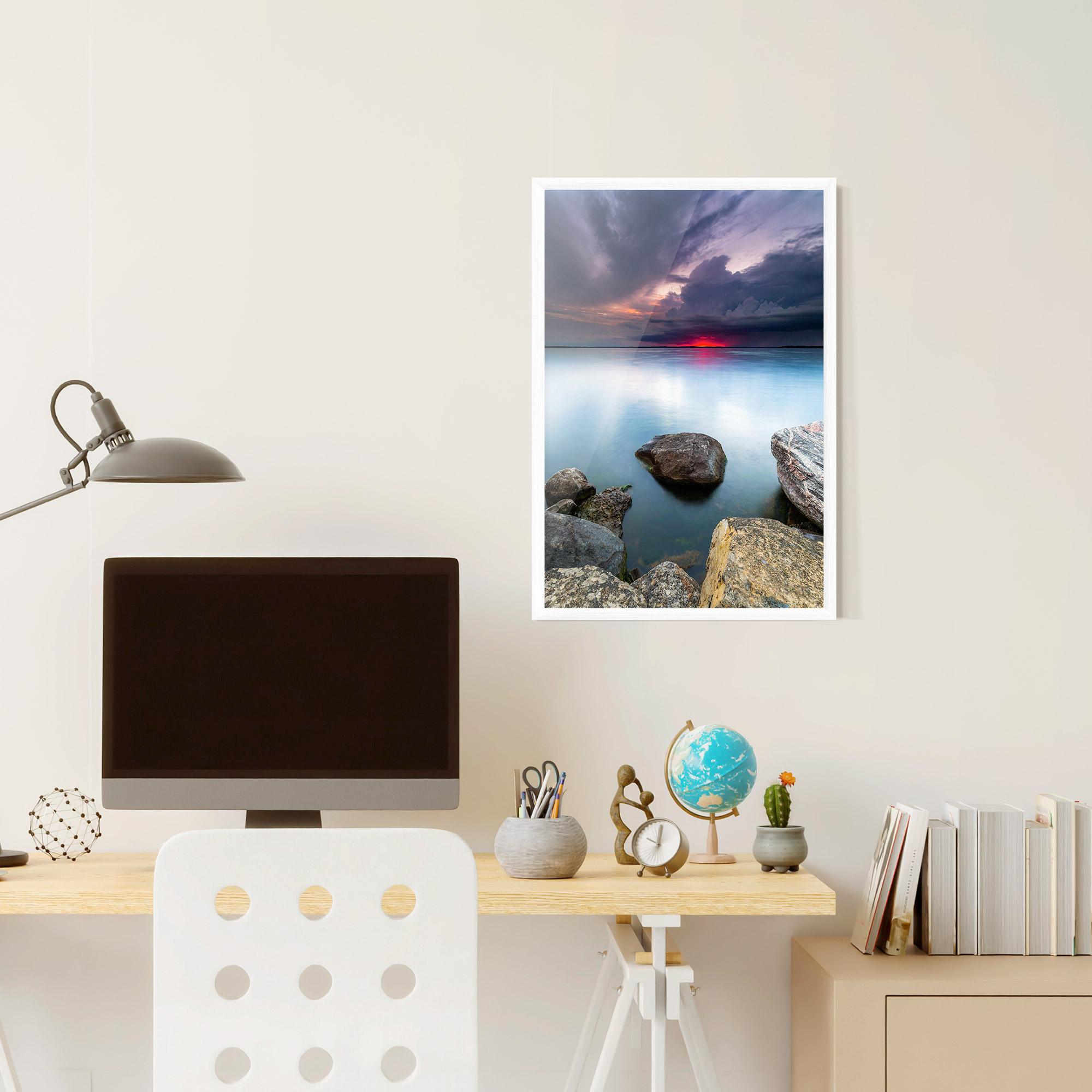 Poster Înrămat Lake Sunset mockup 6