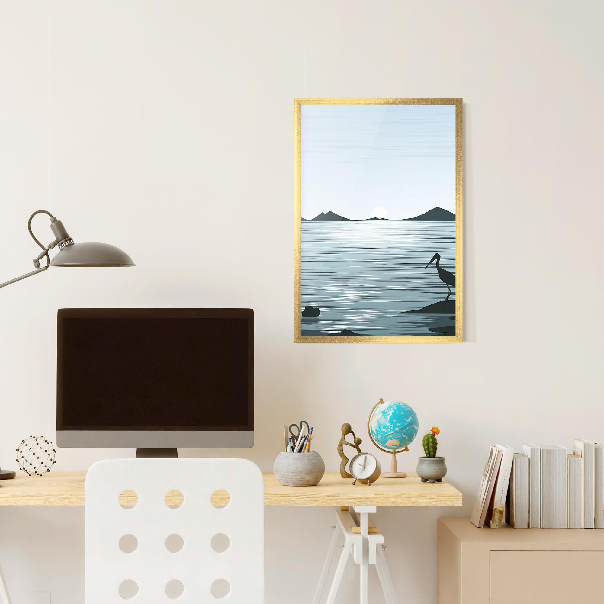Poster Înrămat Sparkling_lake_view mockup 6
