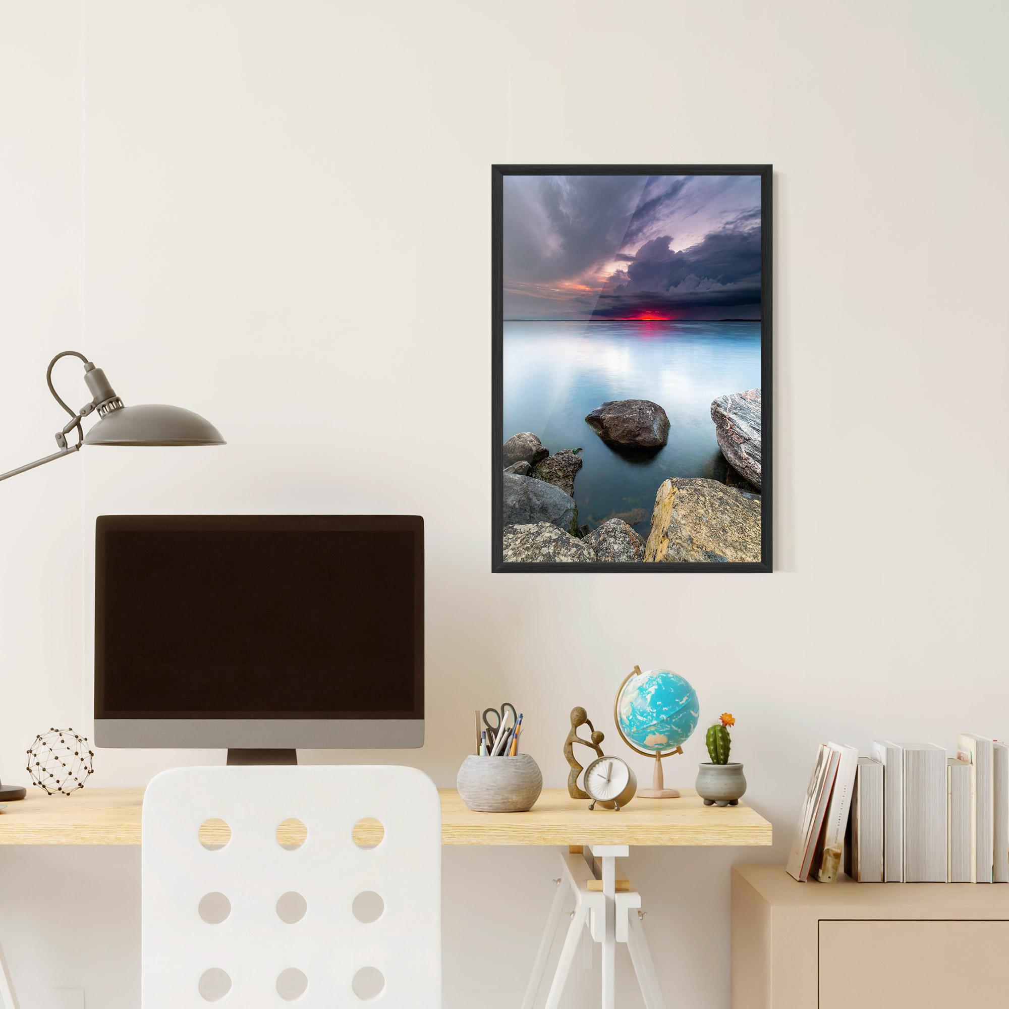 Poster Înrămat Lake Sunset mockup 6