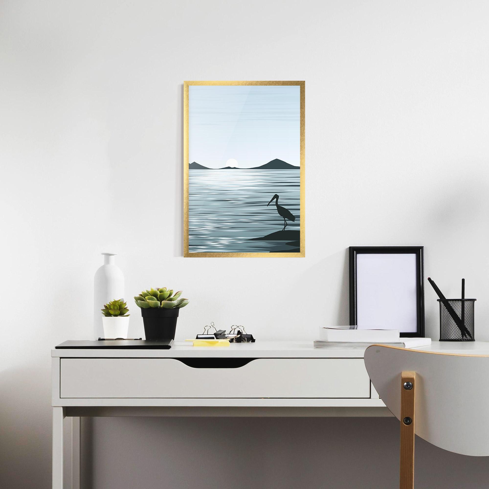 Poster Înrămat Sparkling Lake mockup 7